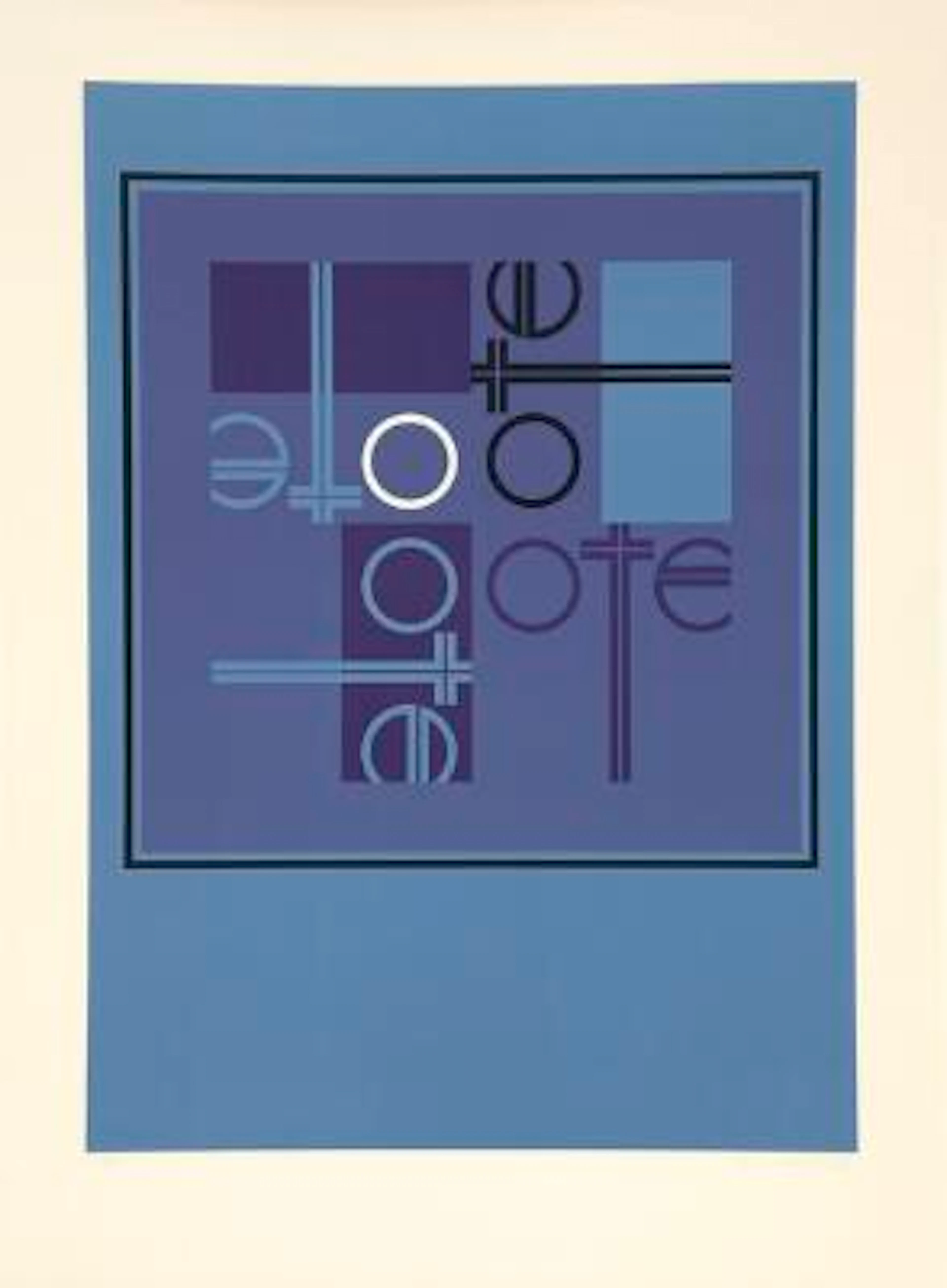 Ole Schwalbe: Untitled. Signed Schwalbe 76, 23/300. Silkscreen in