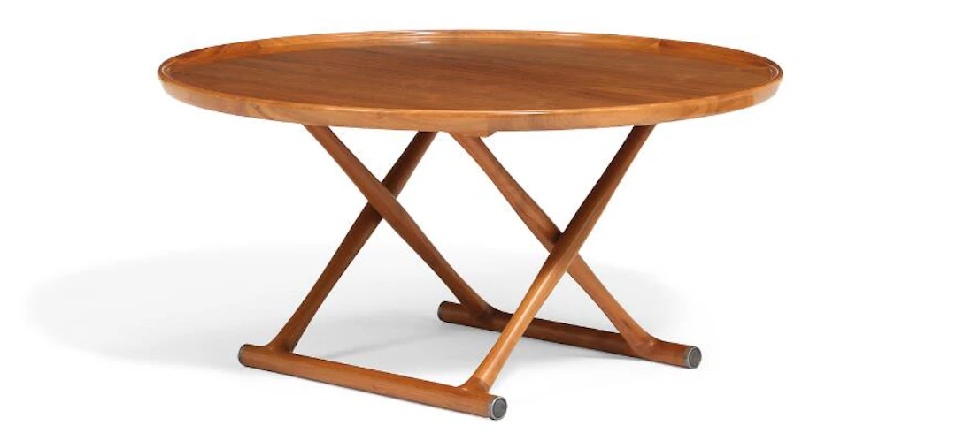 Mogens Lassen: "Egyptian Table". American walnut folding coffee table.