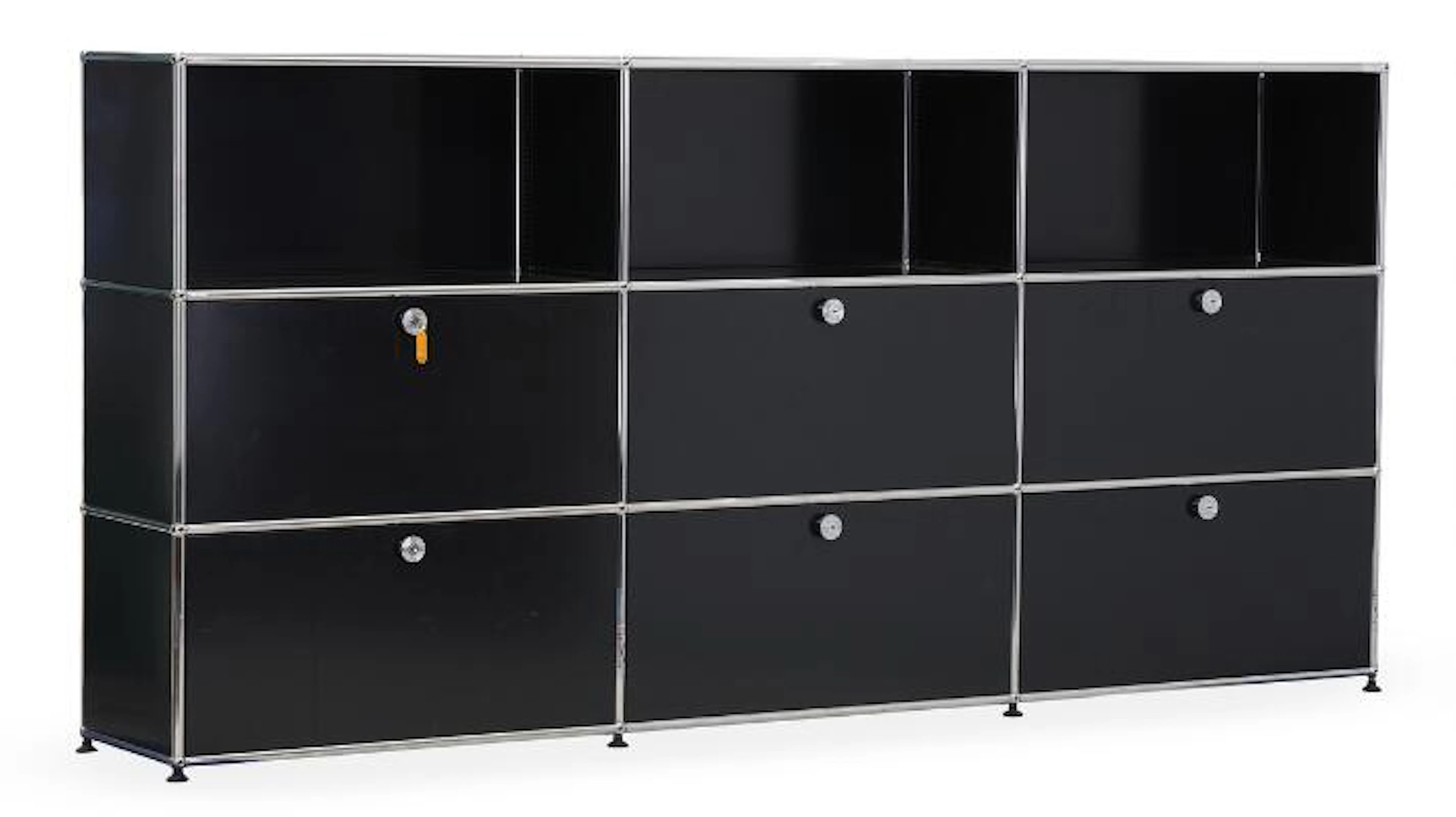 Paul Schärer, Fritz Haller: "USM" A cabinet module with a chrome-plated