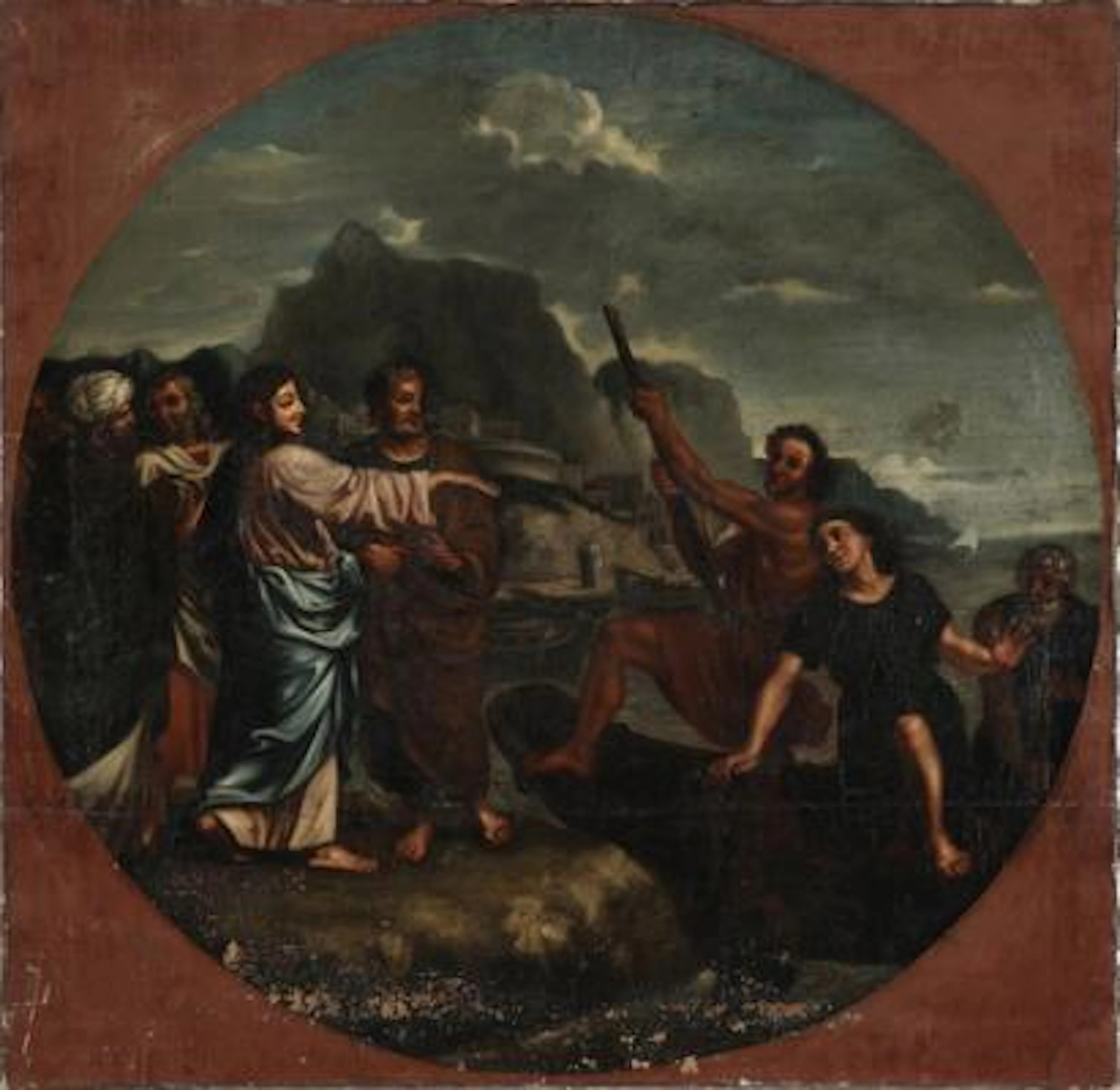 Nicolas Poussin, after, 18th century: The Calling of St. Peter. Unsigned.