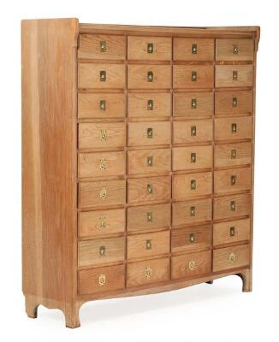 Danish cabinetmaker: Cabinet in oak, front with 36 drawers. 1920s-30s.