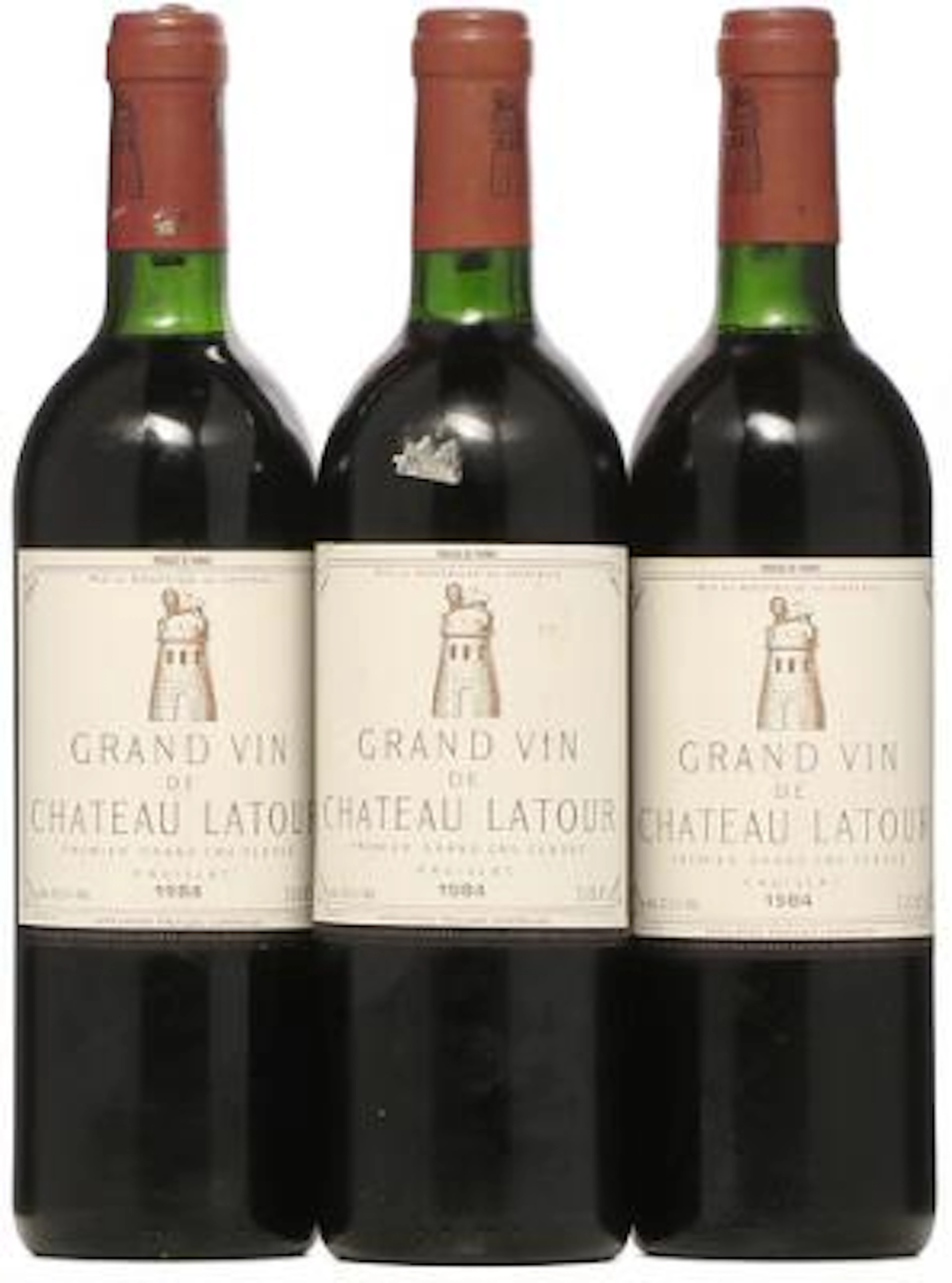 1 bt. Château Latour, Pauillac. 1. Cru Classé 1984 A-A/B (bn). etc.
