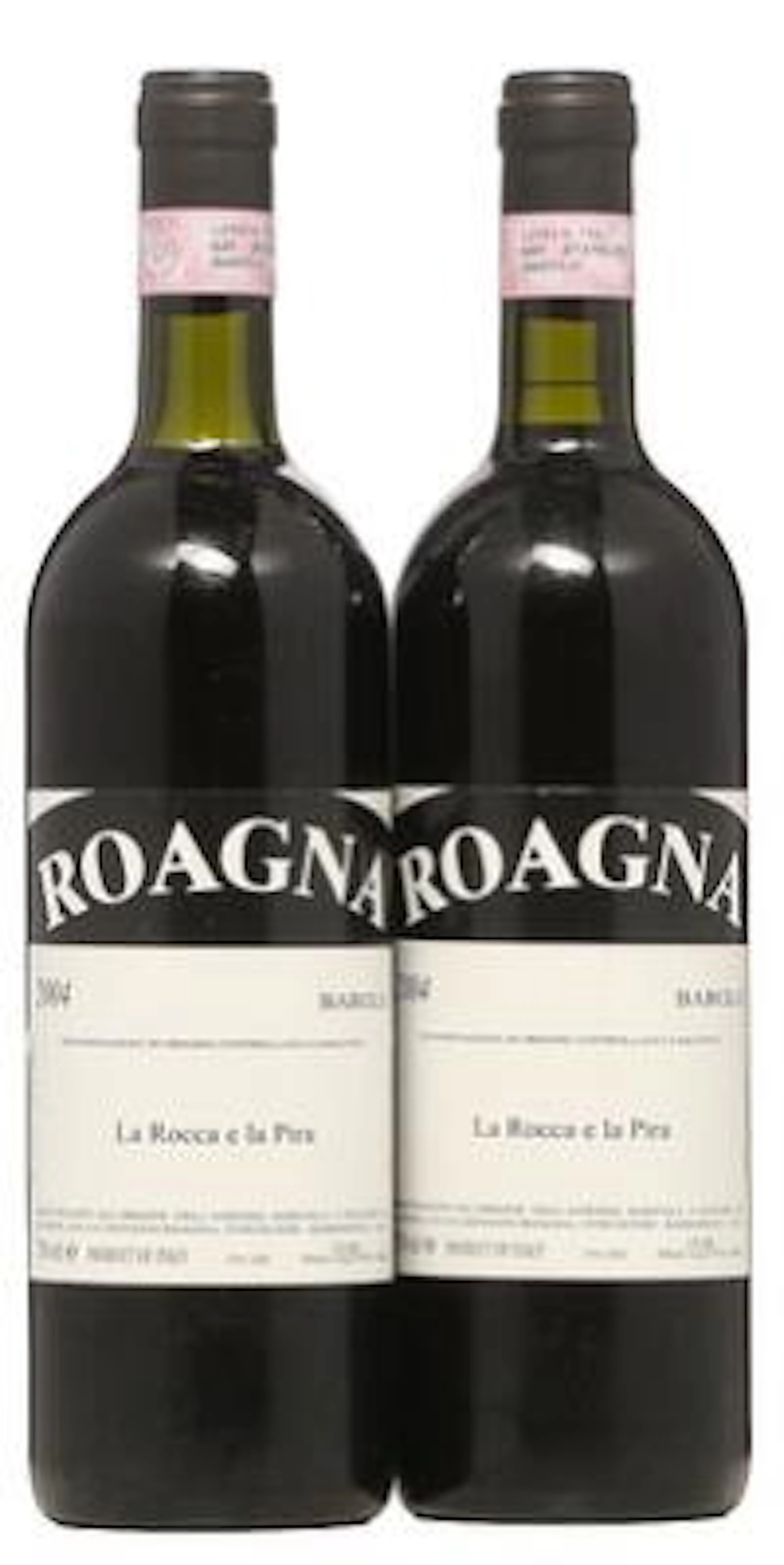 2 bts. Barolo "La Rocca e la Pira", Roagna 2004 A (hf/in). – Bruun