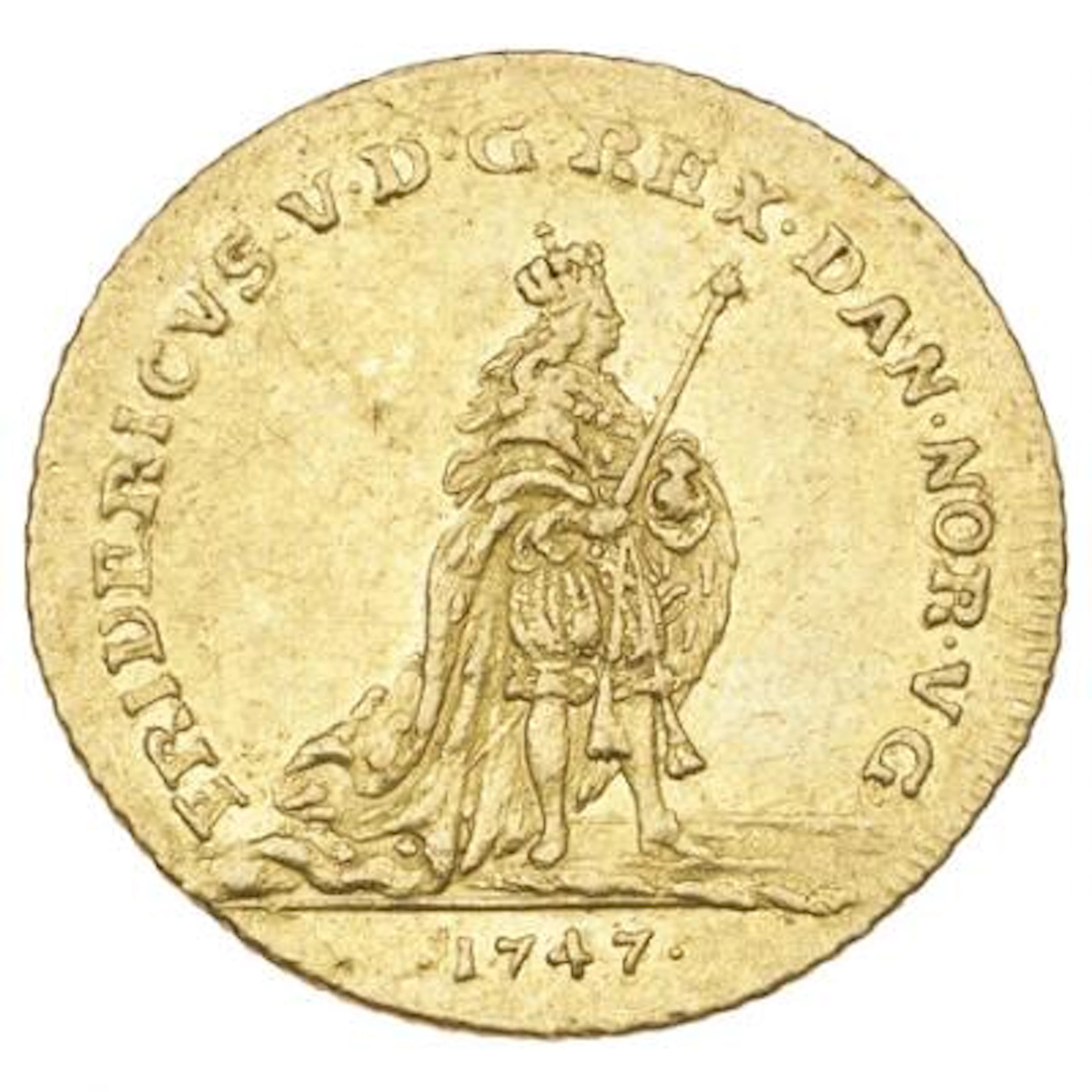 Frederik V, Ducat 1747, H 13, S 8, F 273 – Bruun Rasmussen Auctioneers