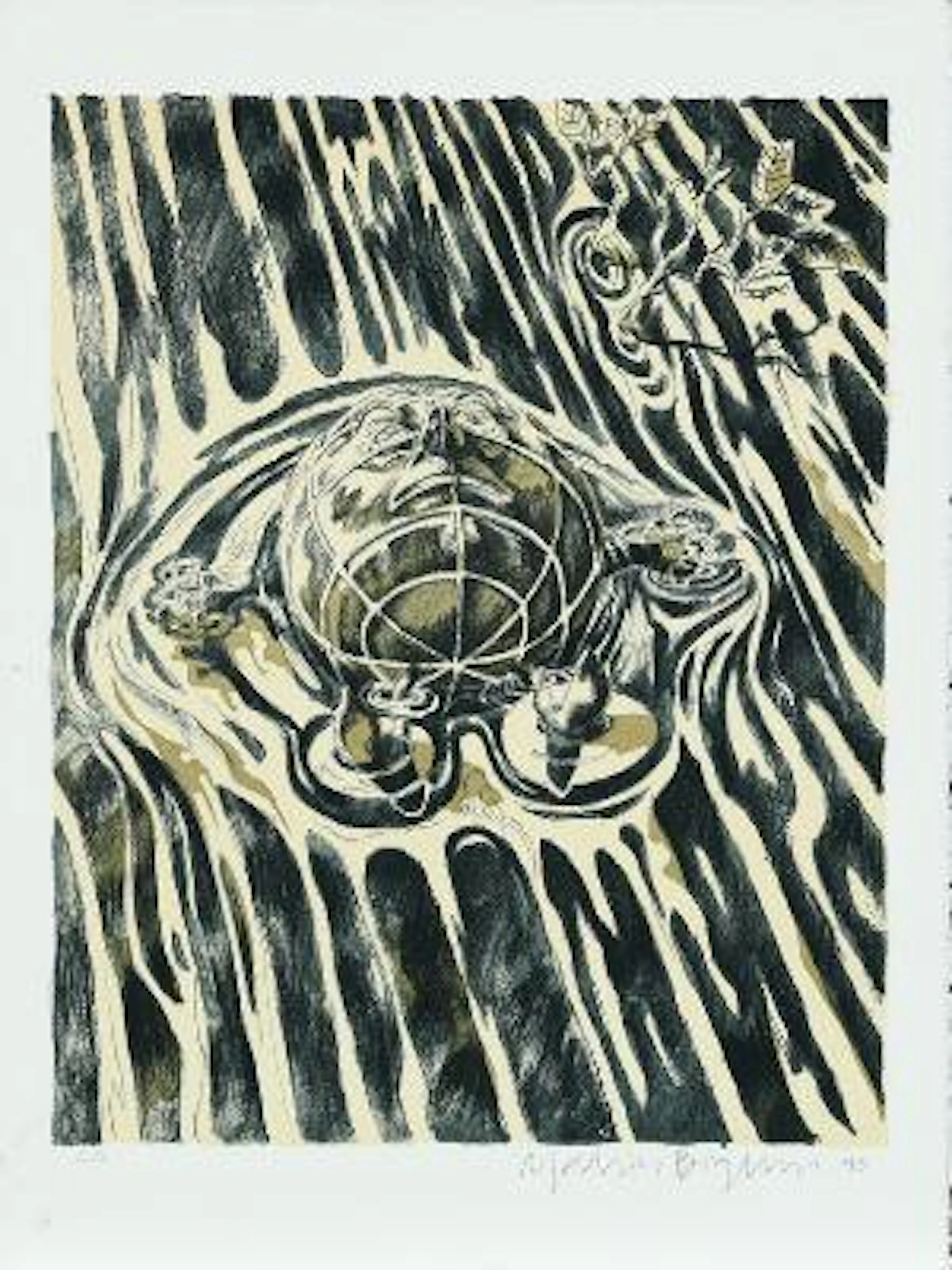 Martin Bigum: Four compositions. All signed Martin Bigum 95, E.A.