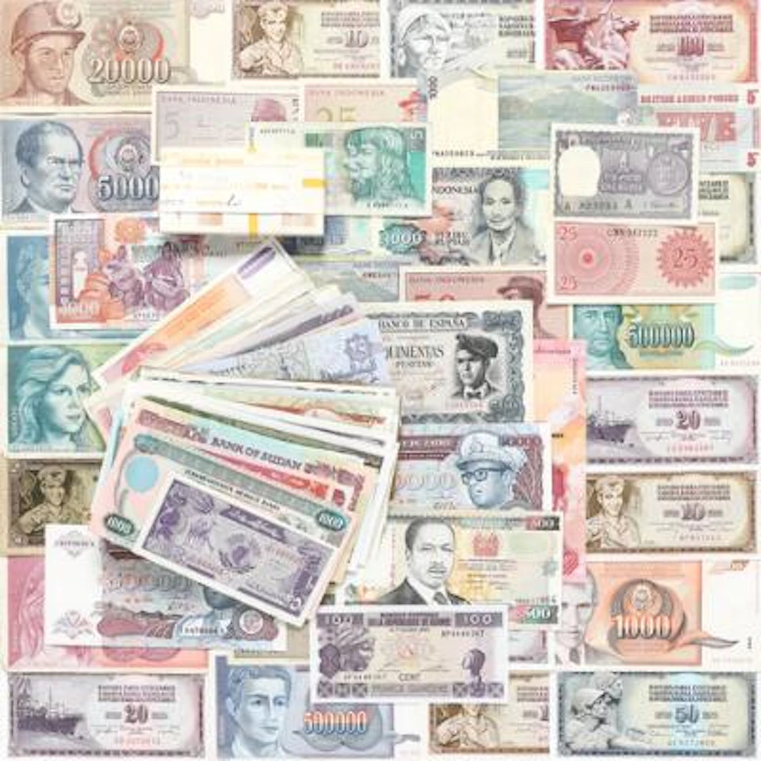 Collection of foreign banknotes, in total 314 pcs in varying condition