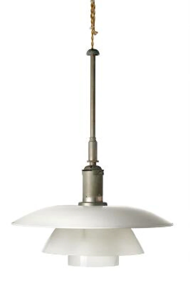 Poul Henningsen: "PH 4/4". Pendant with nickel-plated bayonet socket