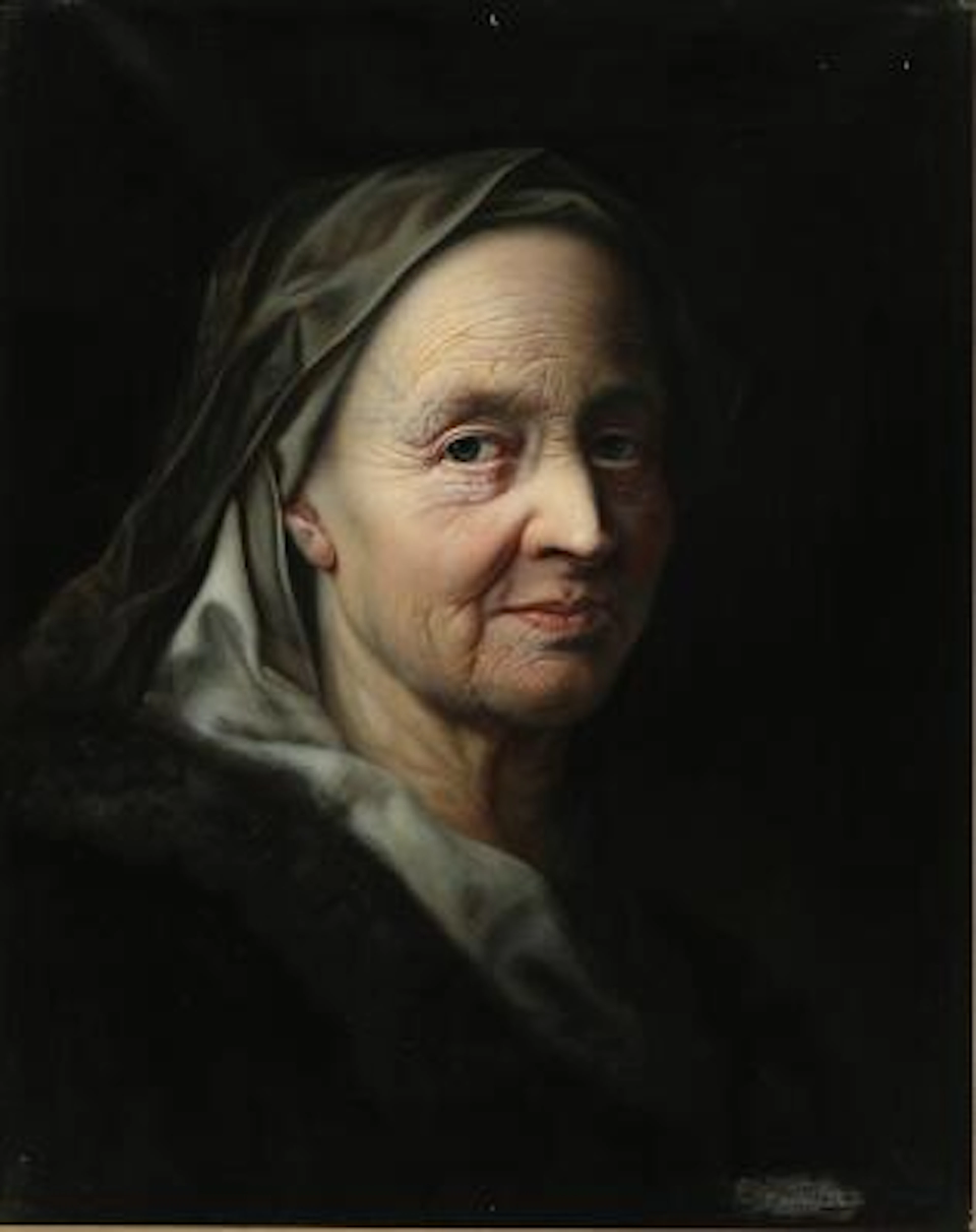 Balthasar Denner, after, late 19th century: "Portrait of an old woman".