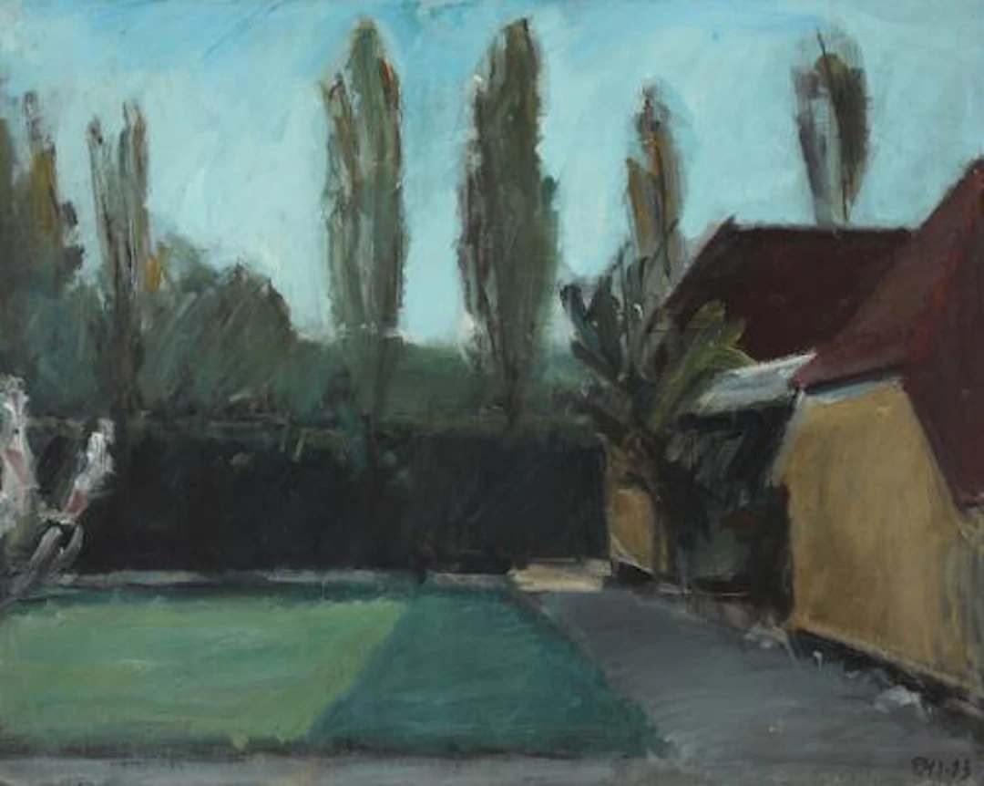 Painter unknown, early 20th century: Park landscape. Signed PHJ. 33.