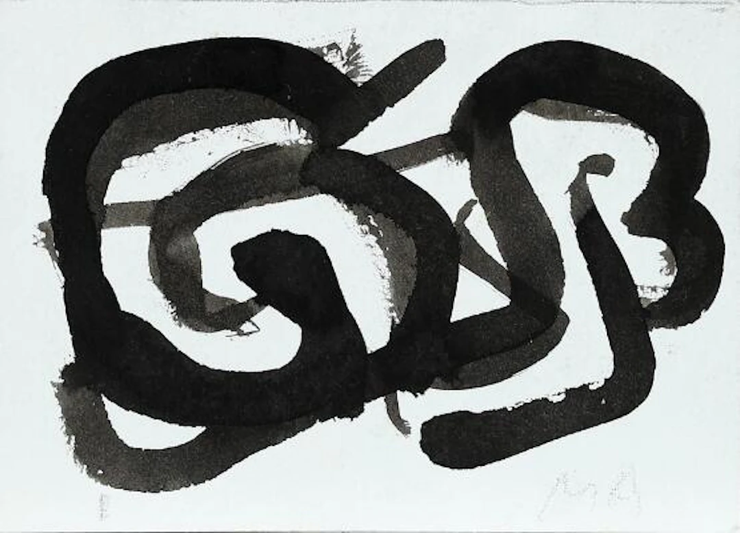 Mogens Andersen: Seven compositions. All signed. Ink on paper. Sheet