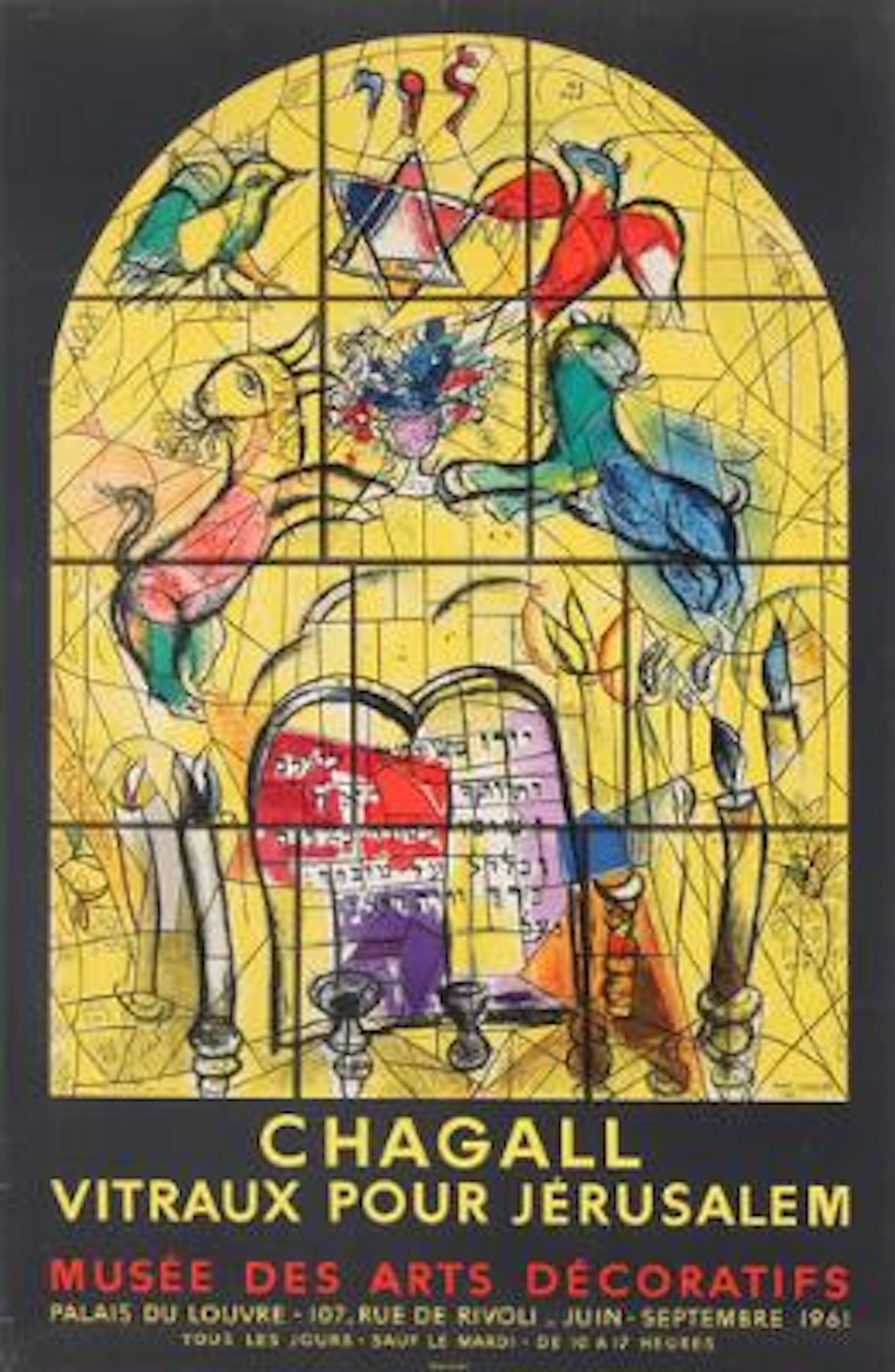Marc Chagall: "The Tribe of Levi", 1961. Signed in the plate. Lithographic