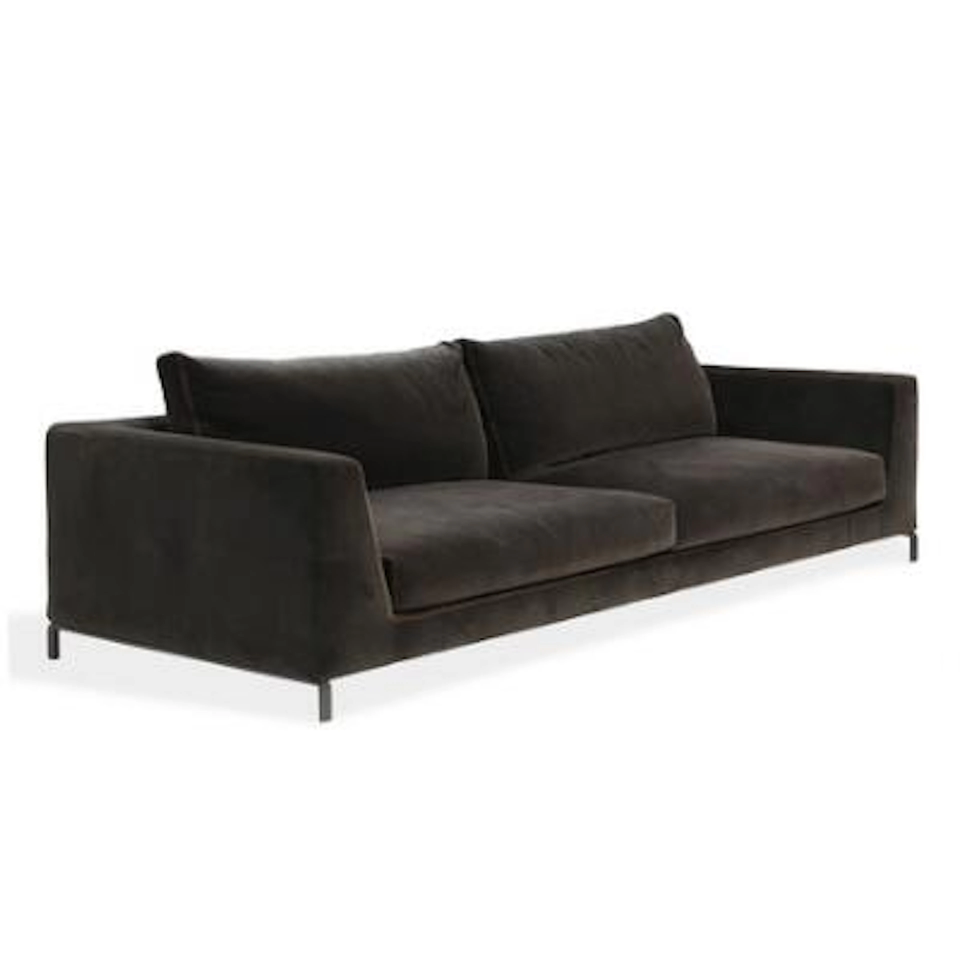 Antonio Citterio: "RAY". Freestanding three-seater sofa, with steel