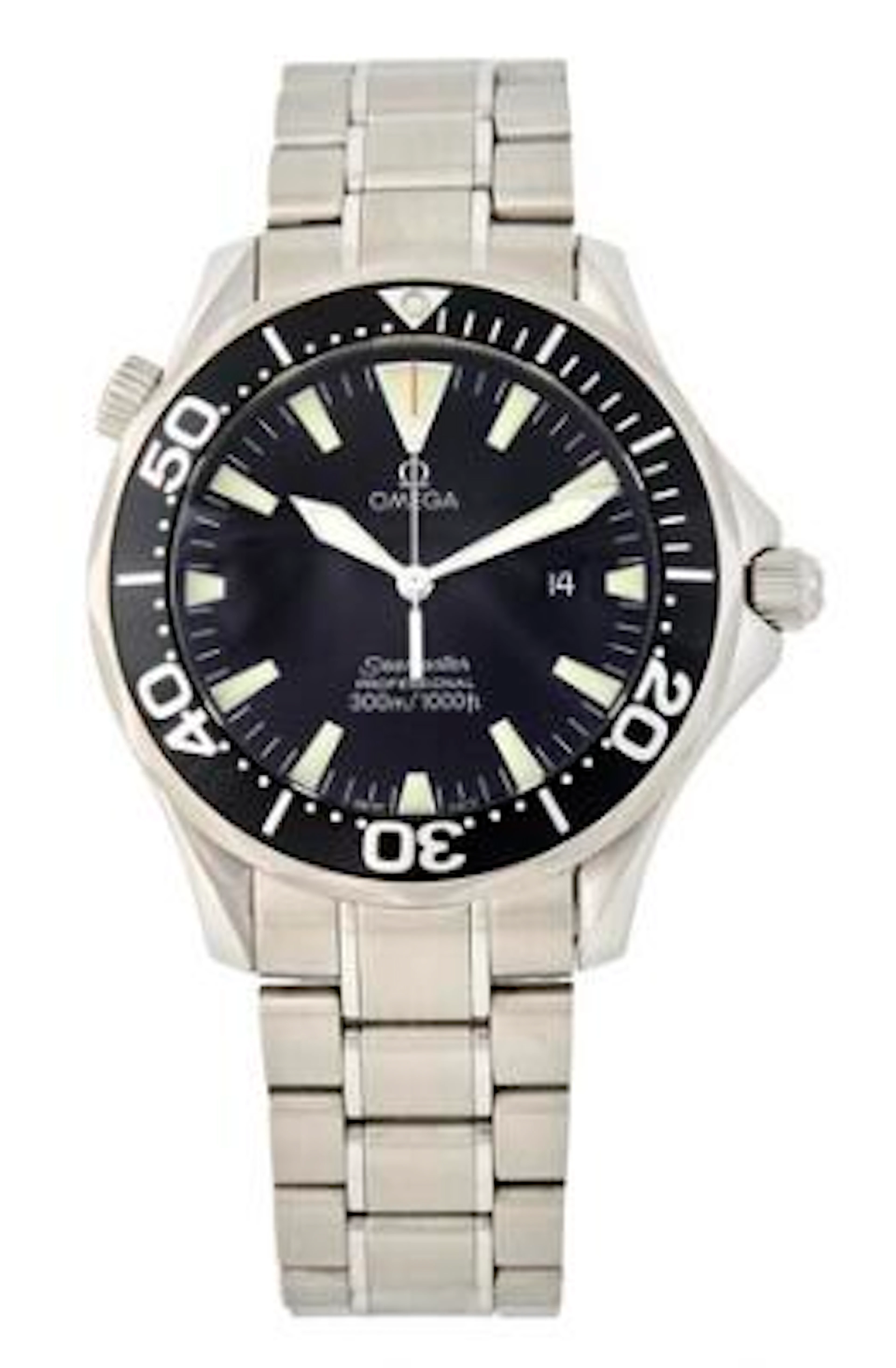 Omega: Seamaster 300 of steel, ref. 2264.50.00. Quartz movement with