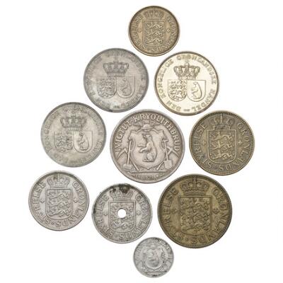 Greenland, complete set official coins, Sieg 1–7, Kryolith, The Mining