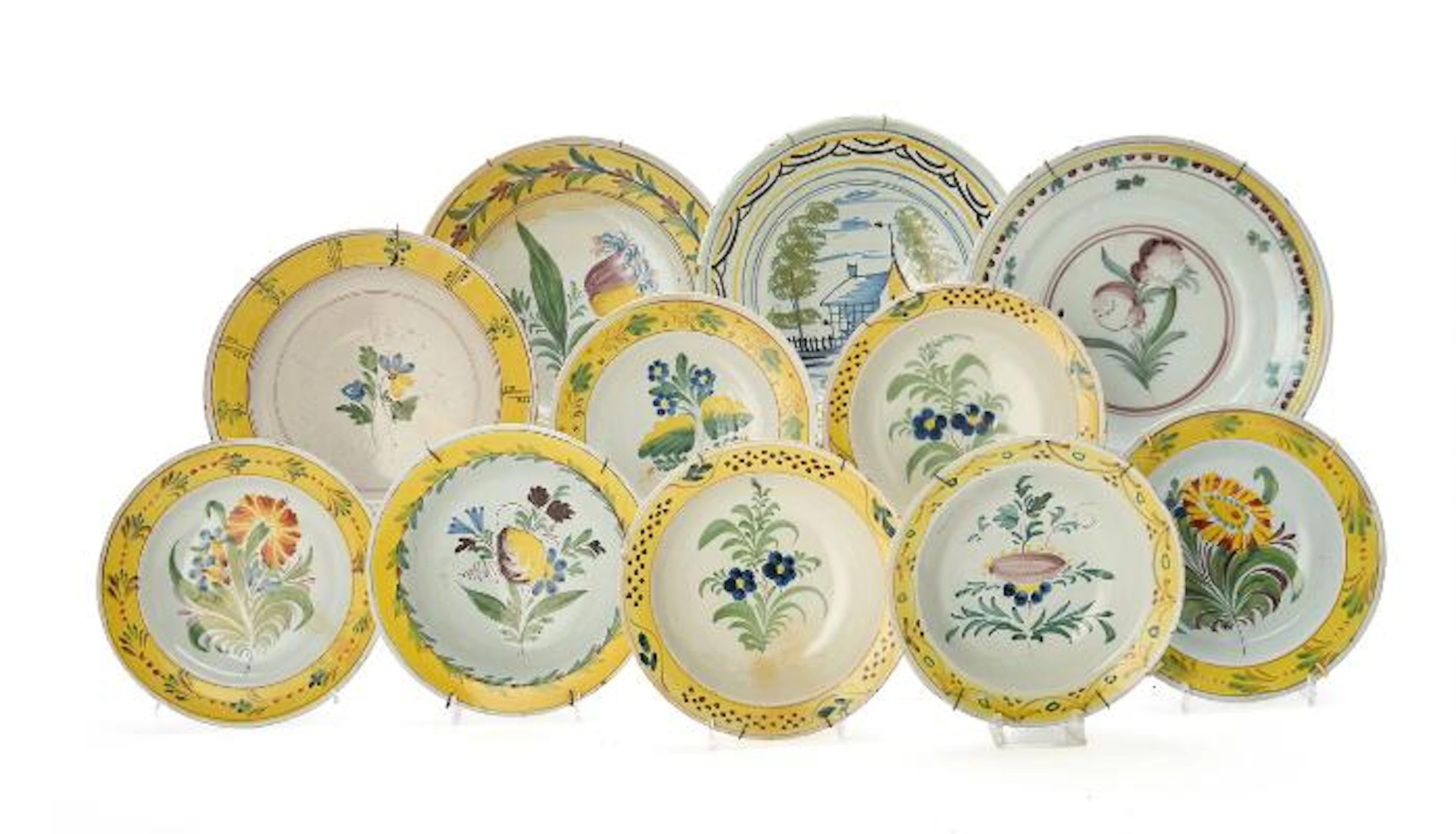 Collection of Kellinghusen faience, c. 1800. (11) – Bruun Rasmussen Auctioneers