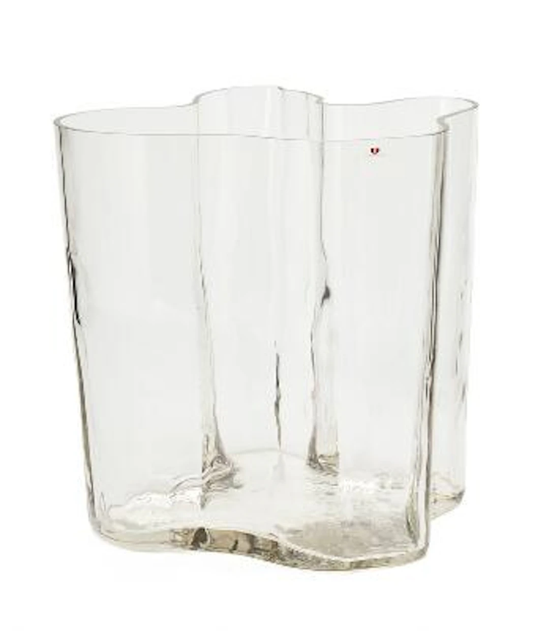 Alvar Aalto: A large vase of mouth-blown clear glass. Signed Alvar