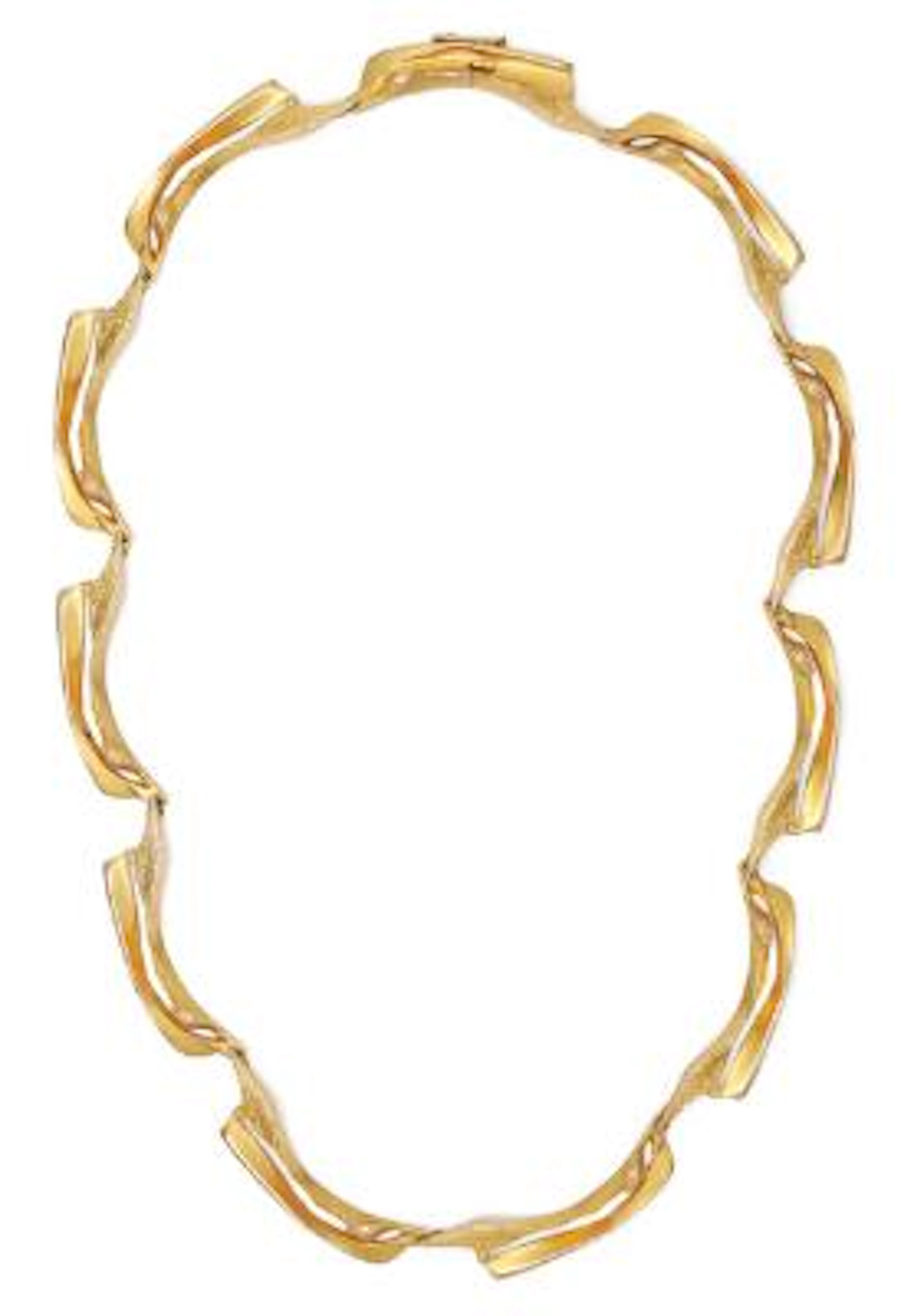 Björn Weckström: A necklace of 14k gold. Manufactured by Lapponia