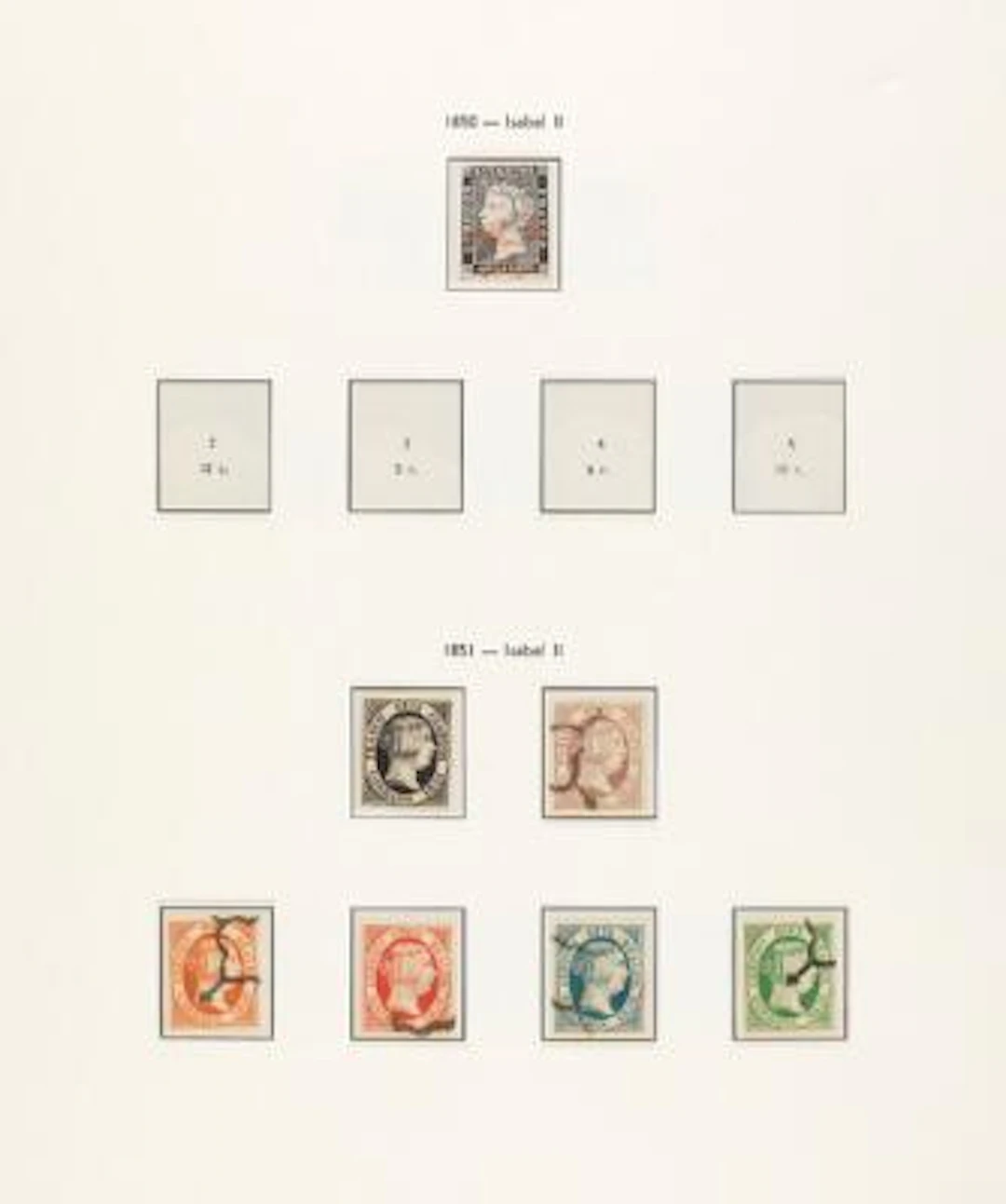 Spain. 1850-1967. Very fine collection in 2 Edifil albums. Many better