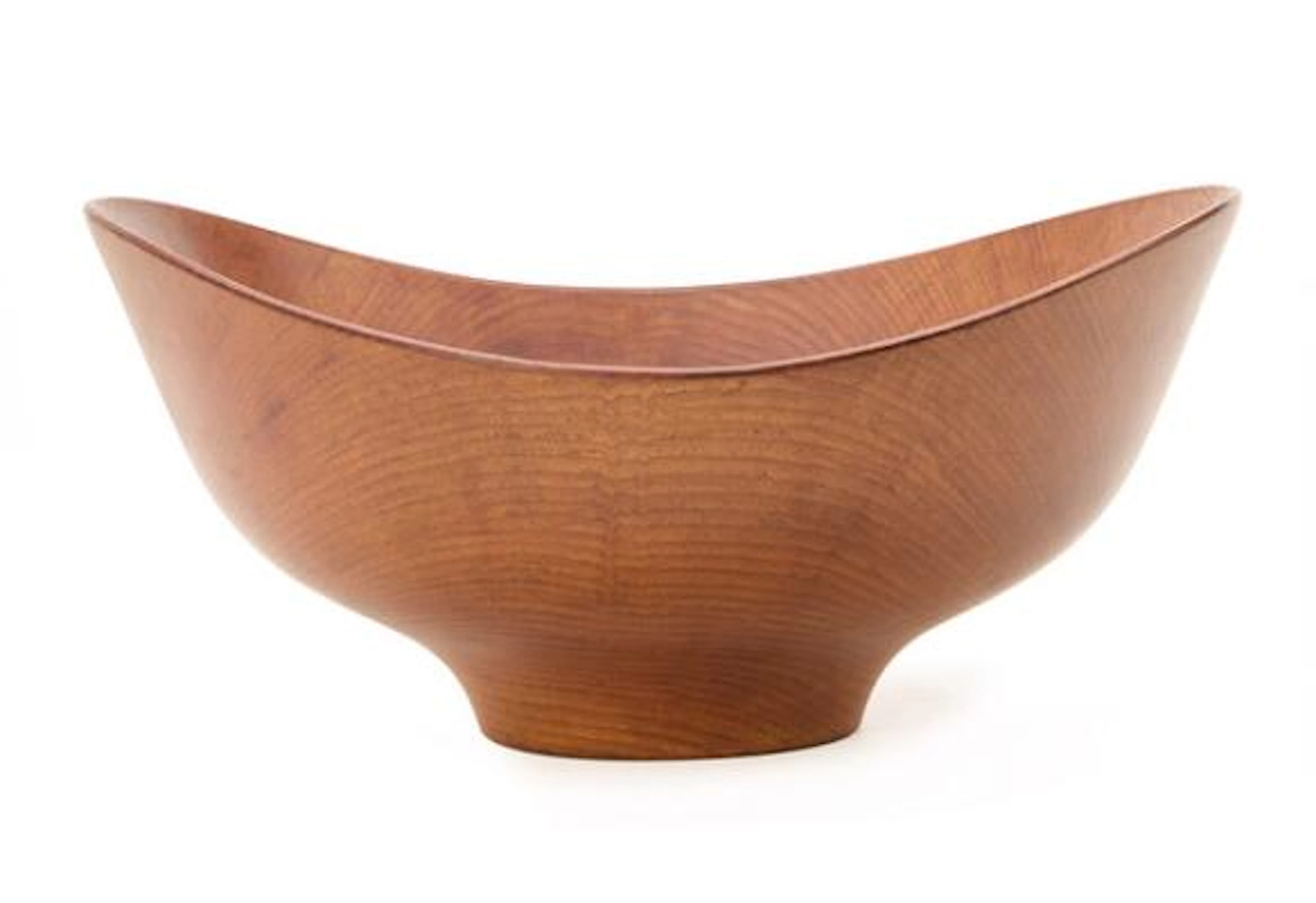 Finn Juhl: A large solid teak bowl. Marked Design Finn Juhl Teak.