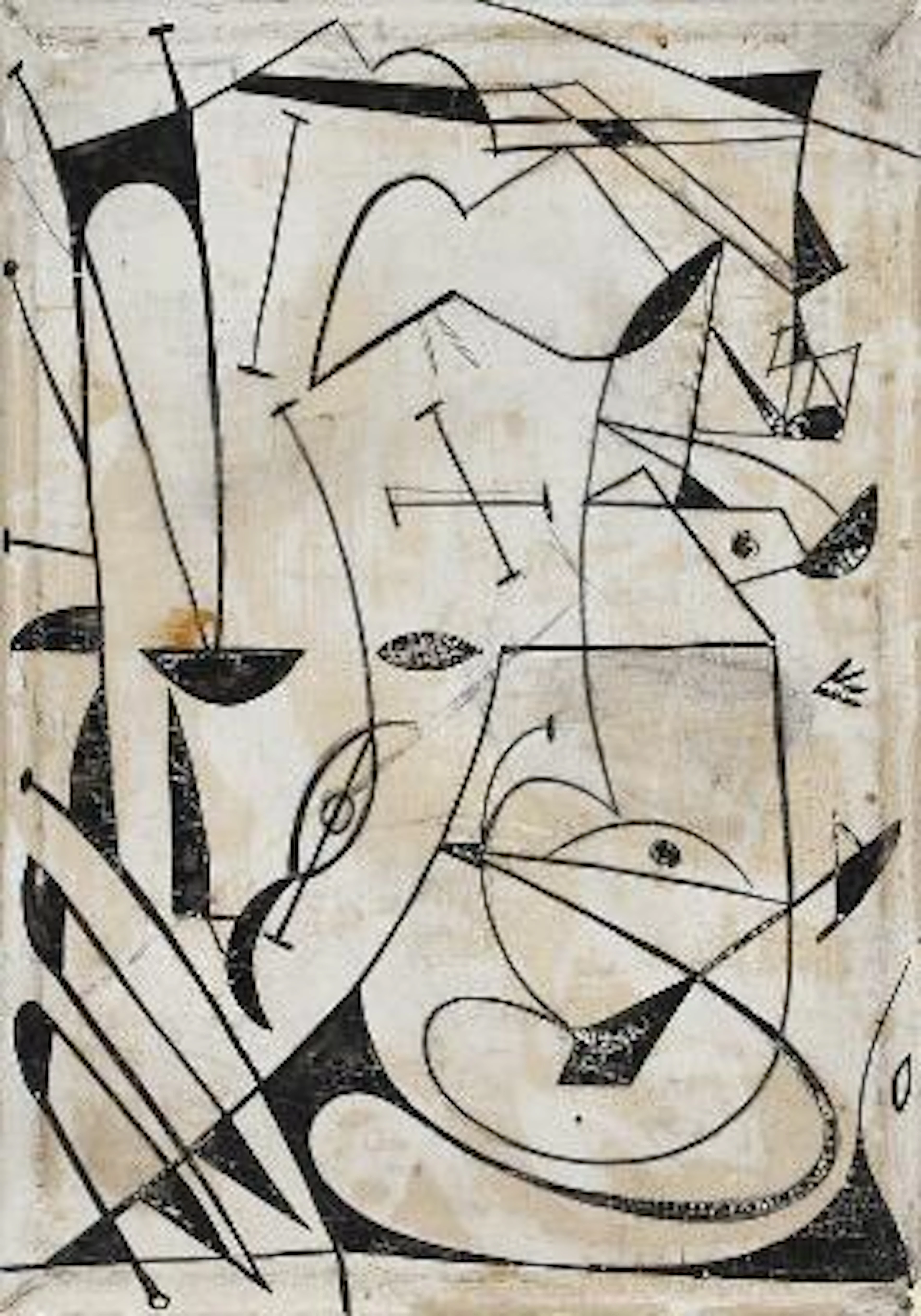 Eugène de Sala: Untitled. Signed on the reverse. Mixed media on board.