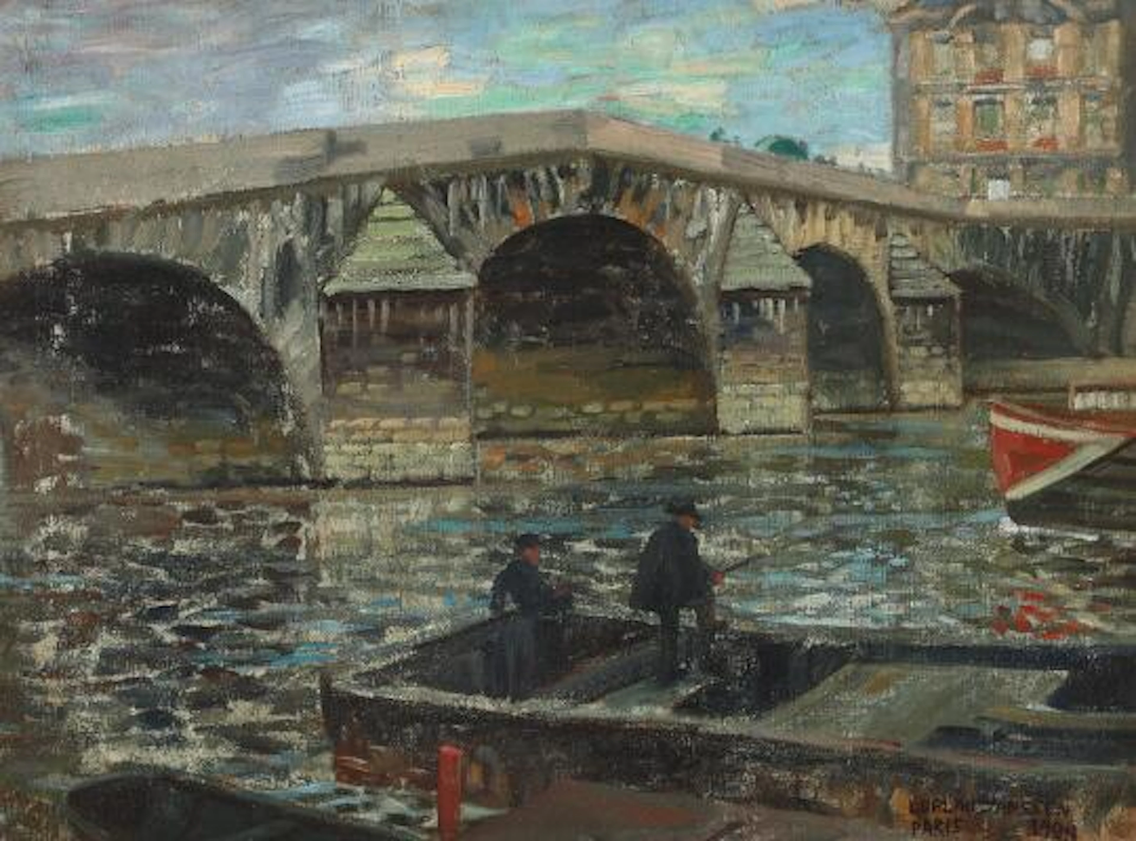 Luplau Janssen: Scenery from Paris. Signed and dated Luplau Janssen