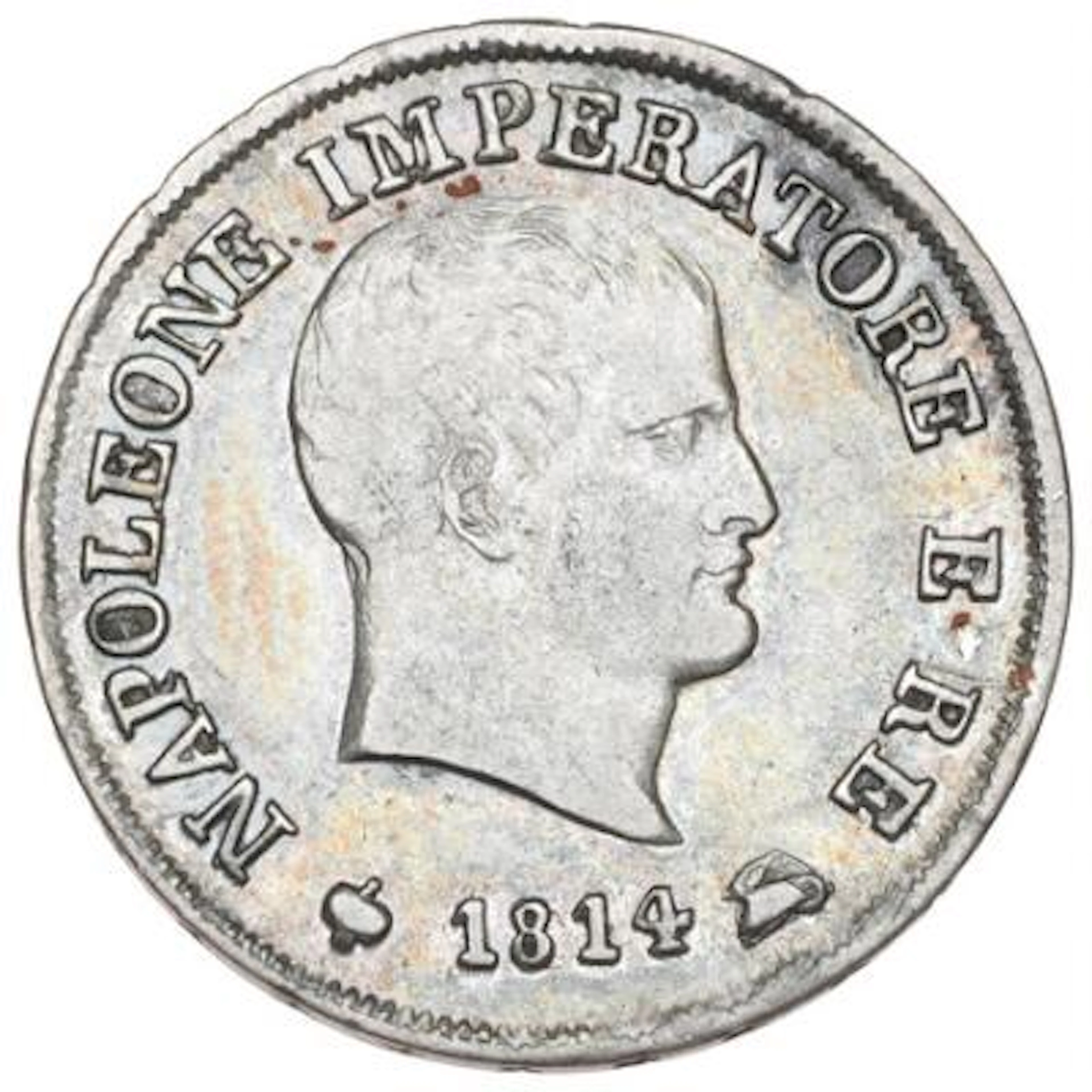 Italy, Napoleon, 1805-1814, 10 Soldi 1814, Milano; KM C 6.1, Pagani