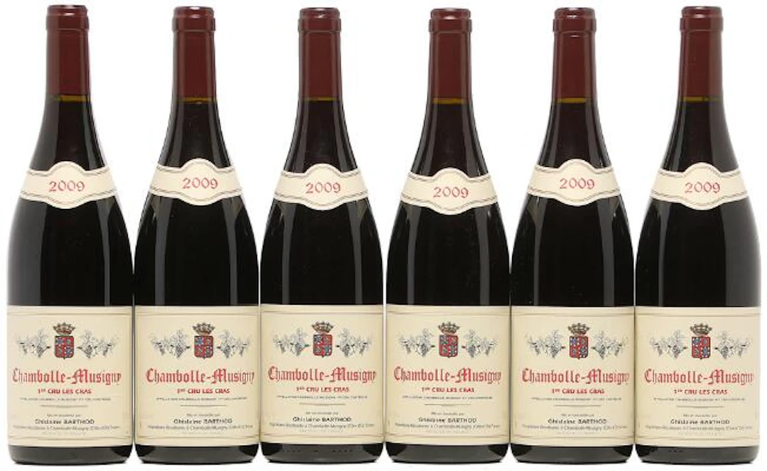 6 bts. Chambolle-Musigny 1. Cru "Les Cras", Ghislaine Barthod 2009