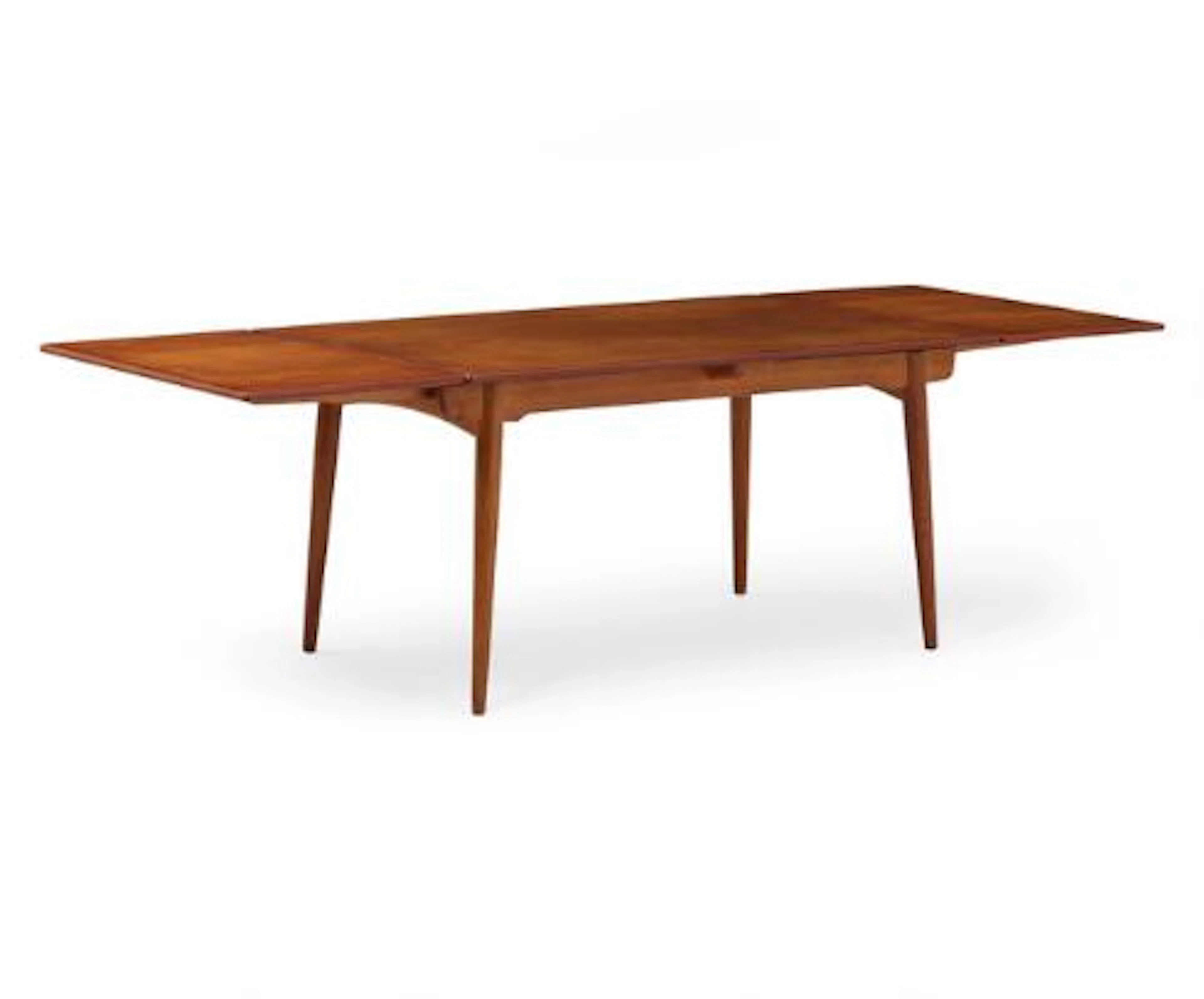 Hans J. Wegner: "AT 312". Dining table in oak. Top of teak with extension.