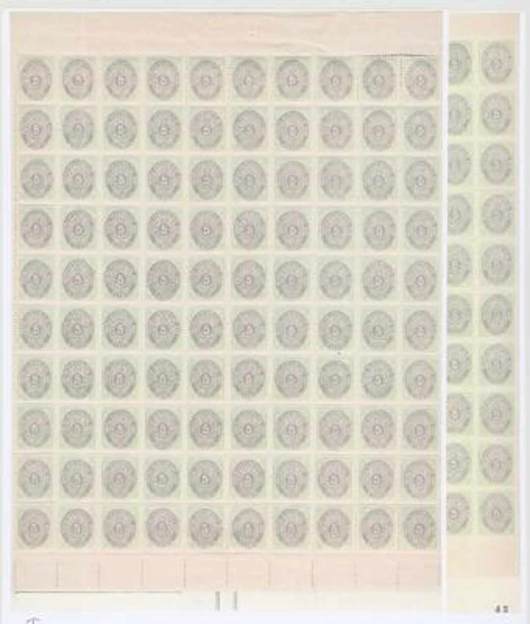 DWI. 1873-1898. 5 cents, 1-8.print. Impressive coll. with platings
