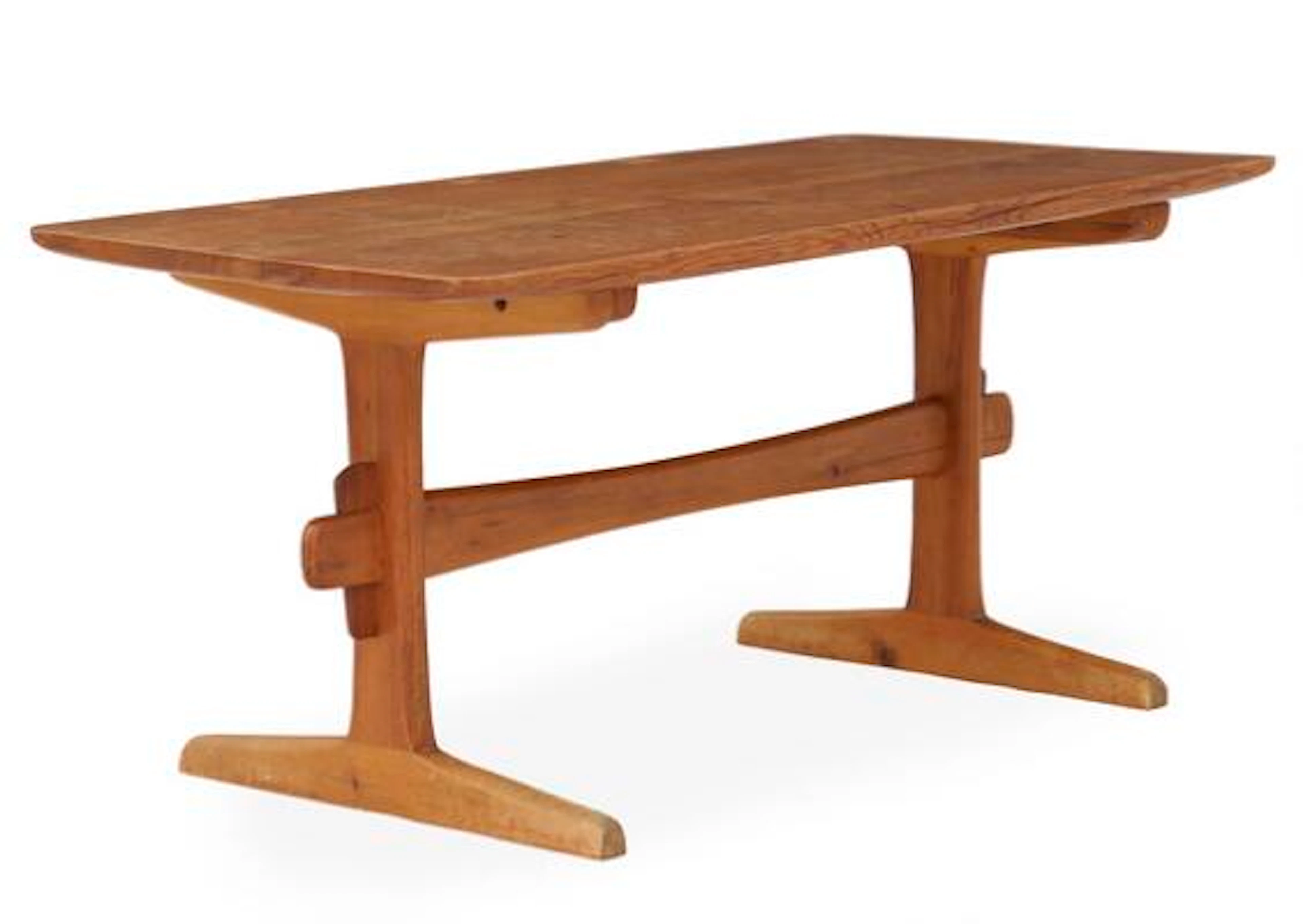 Jacob Hermann: Coffee table in solid Oregon pine. H. 59.5 cm. L. 130