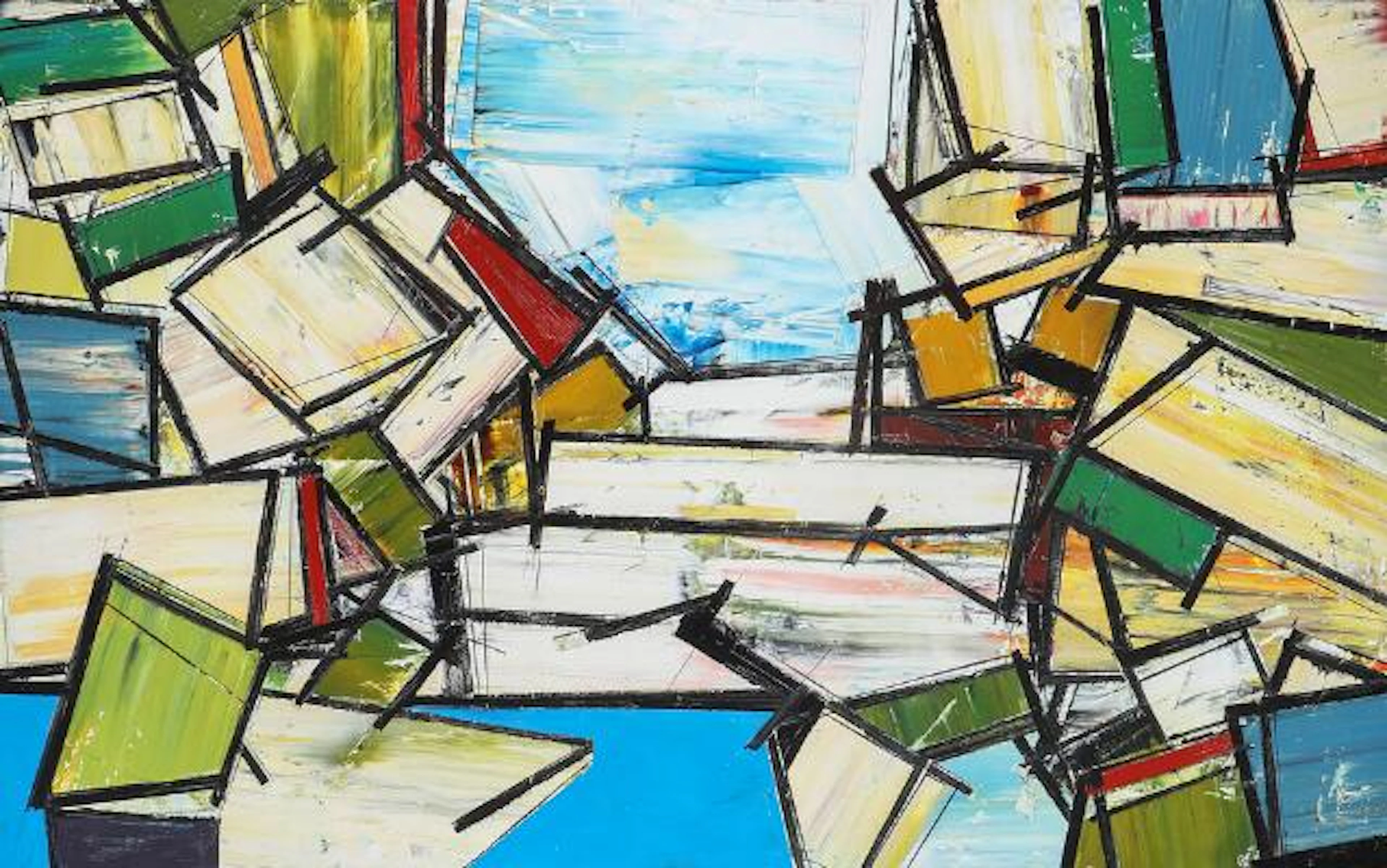 Christopher Galvin-Harrison: "Blue Foundation", 2006. Signed on the