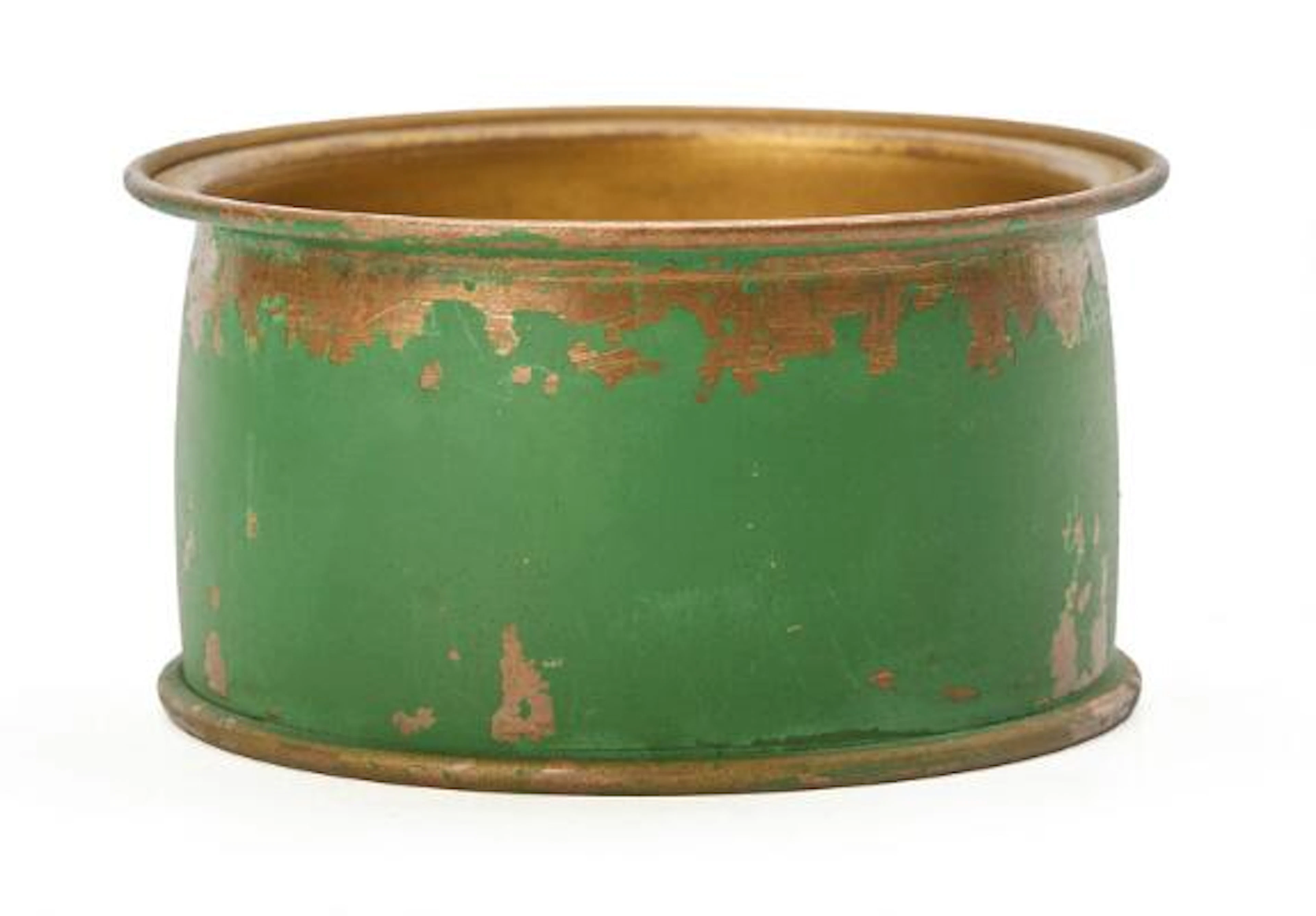 Poul Henningsen: "PH-2". Green/gold lacquered copper U-2 bottom shade