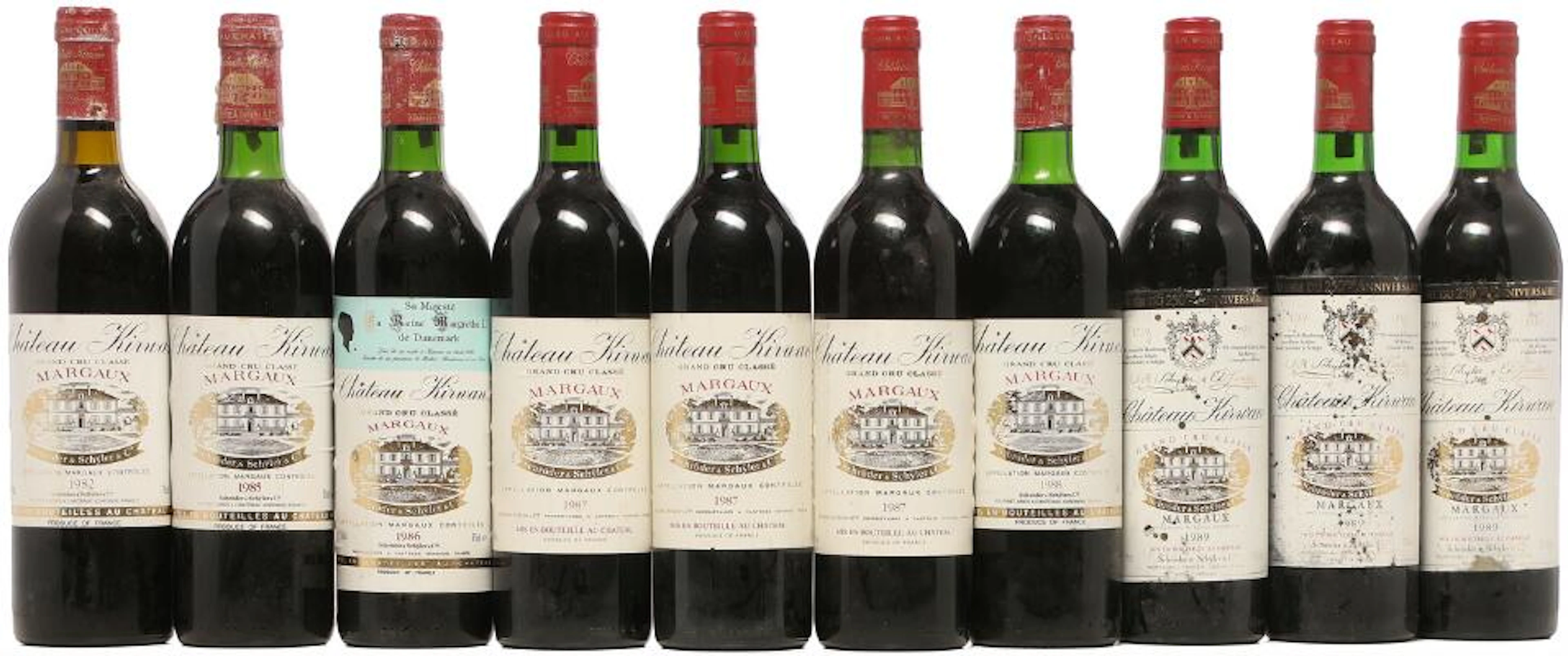 1 bt. Château Kirwan, Margaux. 3. Cru Classé 1982 A-A/B (bn). etc.
