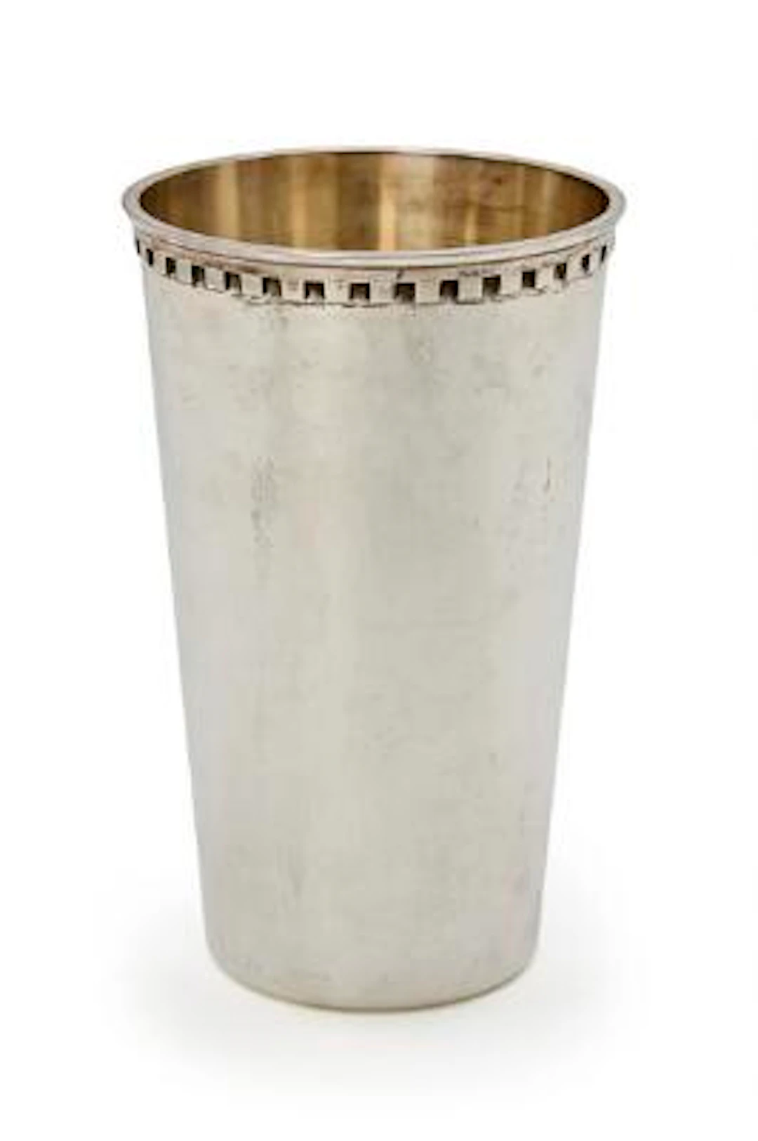 Sigvard Bernadotte: A large sterling silver vase with profiled decoration