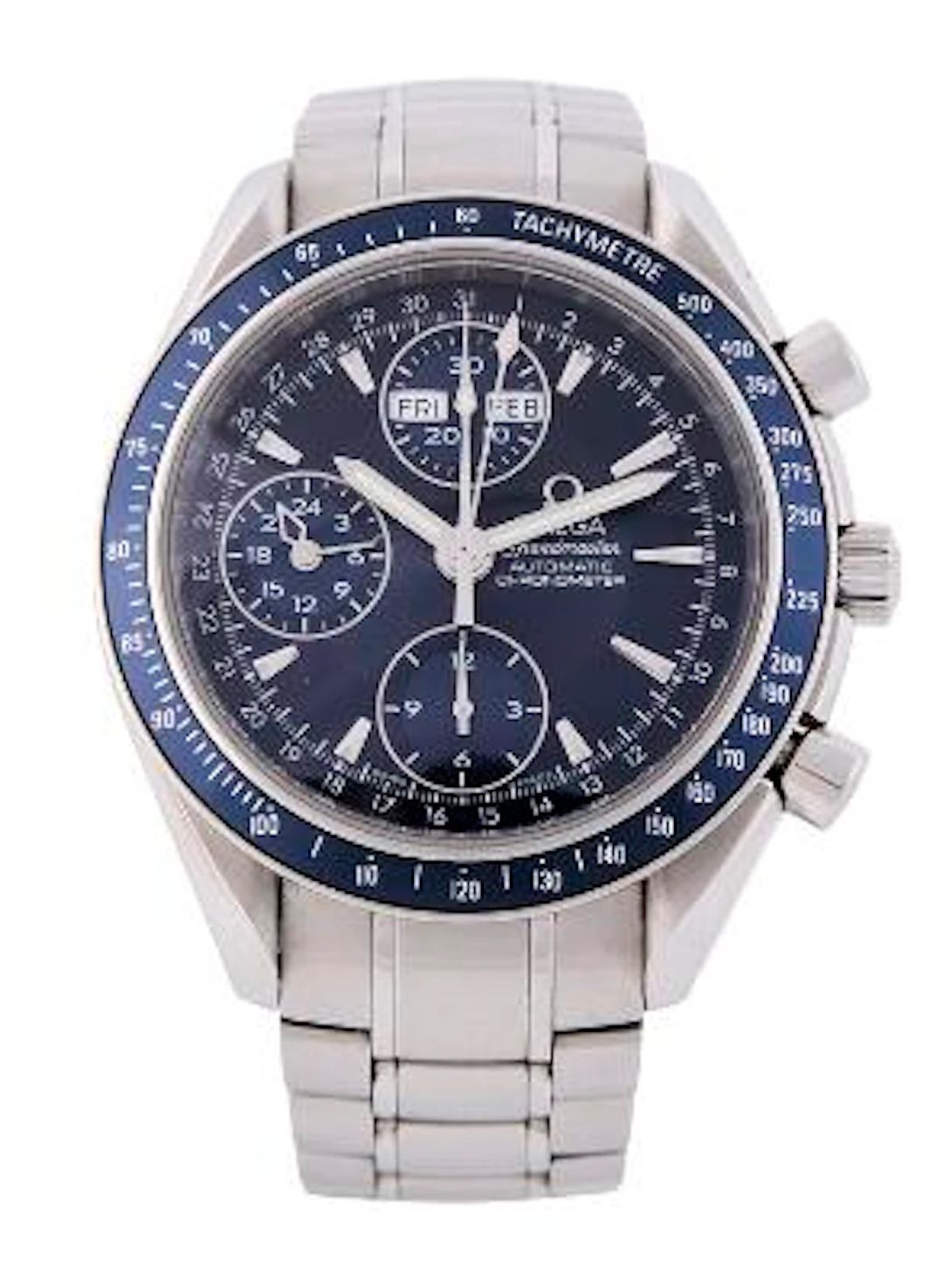 Omega: Speedmaster Day-Date of steel, ref. 178.0058. Mechanical movement