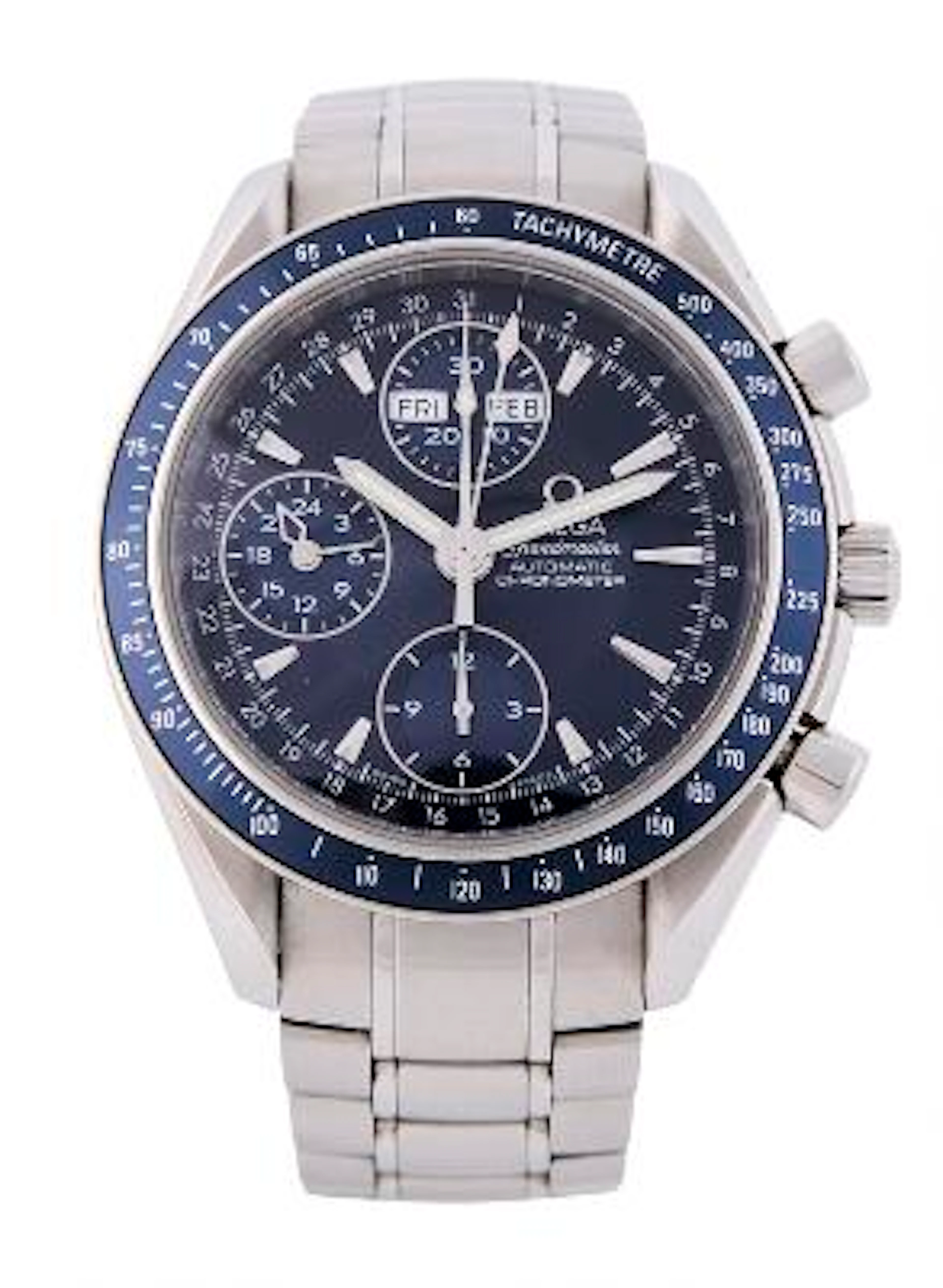 Omega: Speedmaster Day-Date of steel, ref. 178.0058. Mechanical movement