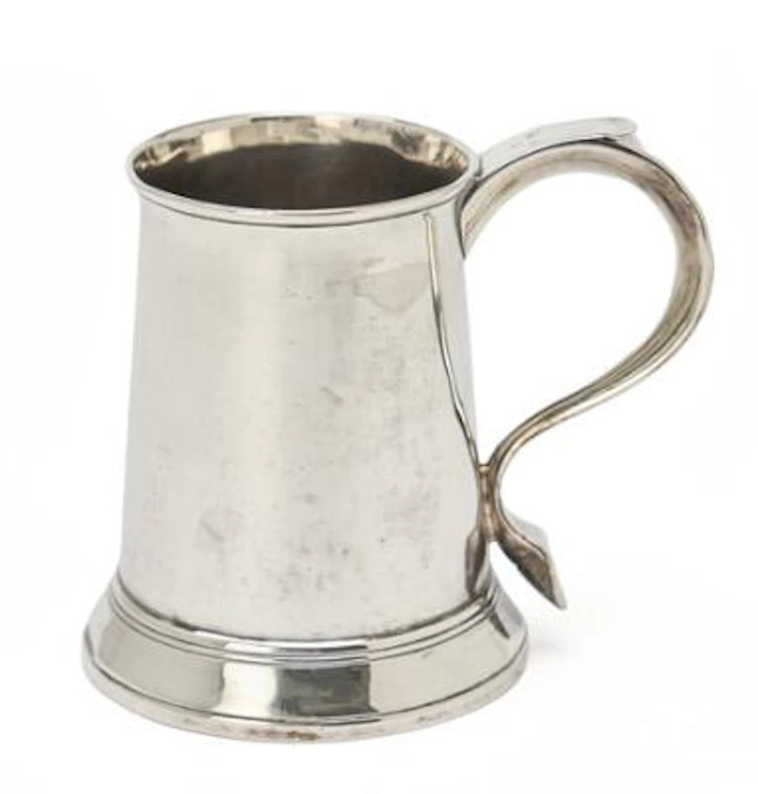 An English George III sterling silver jug. Maker William Cripps, London