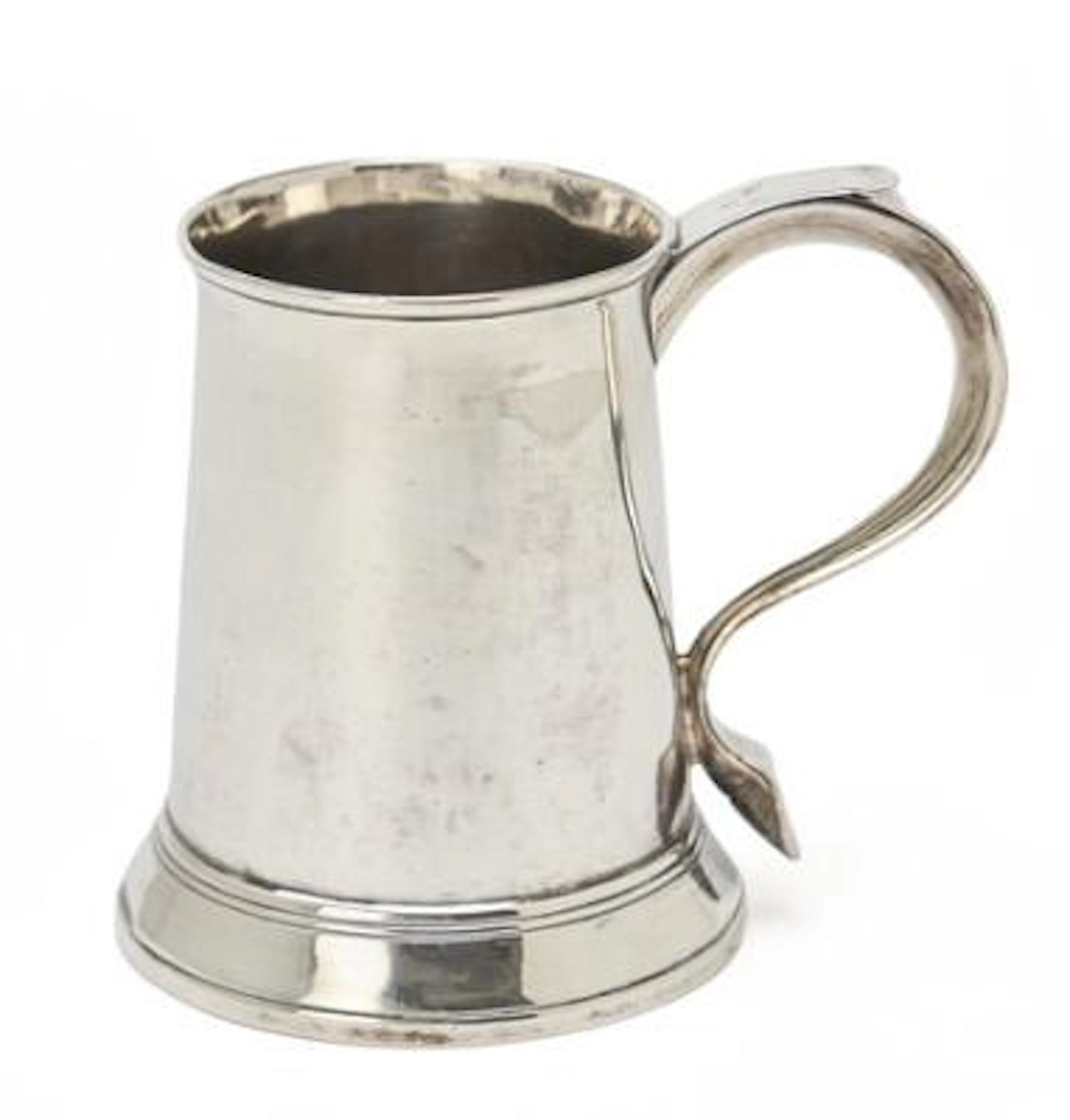 An English George III sterling silver jug. Maker William Cripps, London