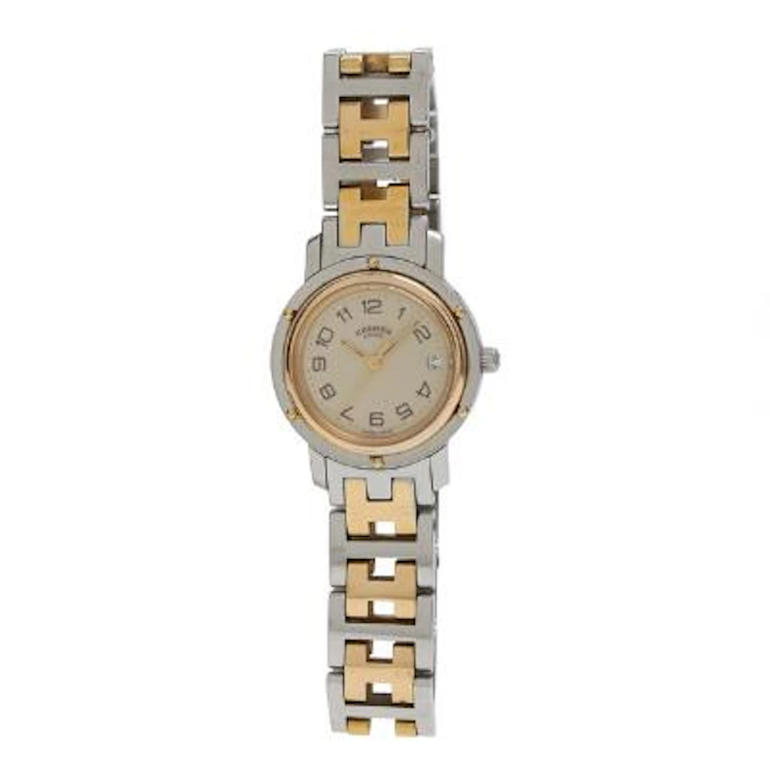 Hermès: Clipper of steel with date, ref. 809868. Quartz. – Bruun Rasmussen