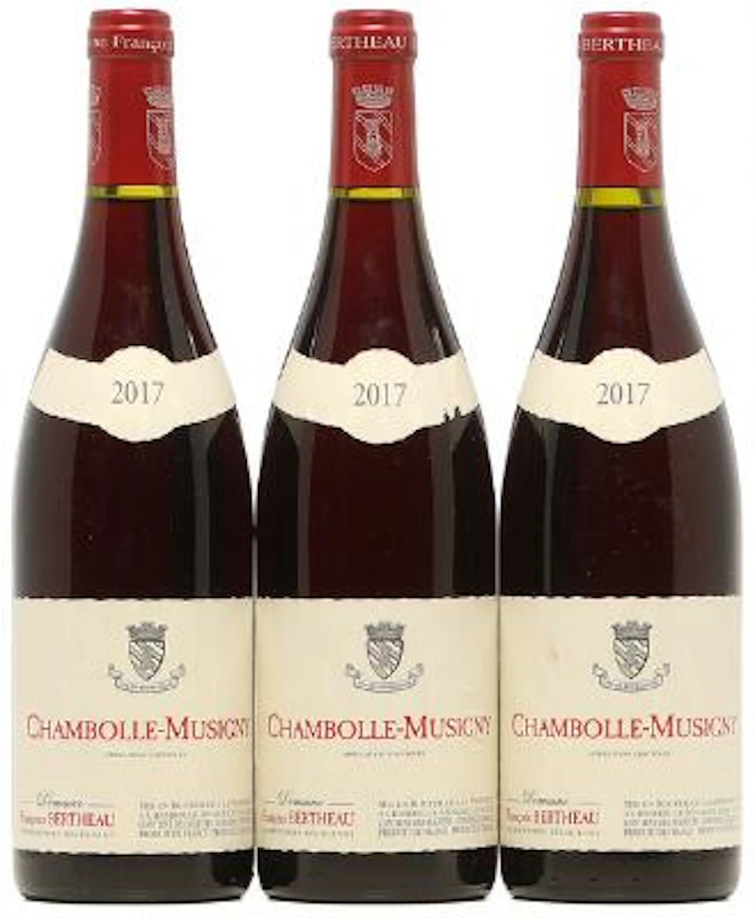 3 bts. Chambolle Musigny, Domaine Bertheau 2017 A (hf/in). – Bruun