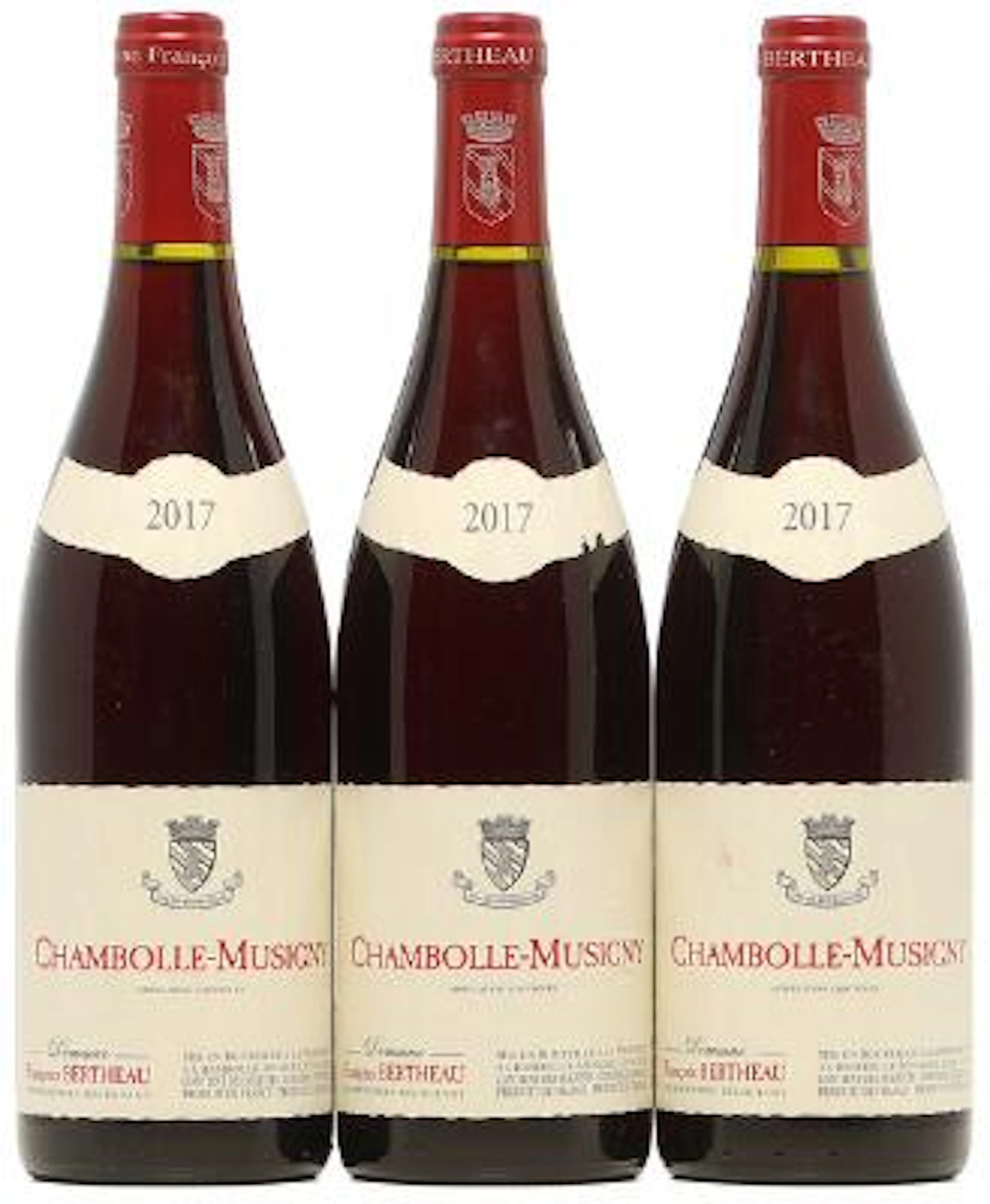 3 bts. Chambolle Musigny, Domaine Bertheau 2017 A (hf/in). – Bruun