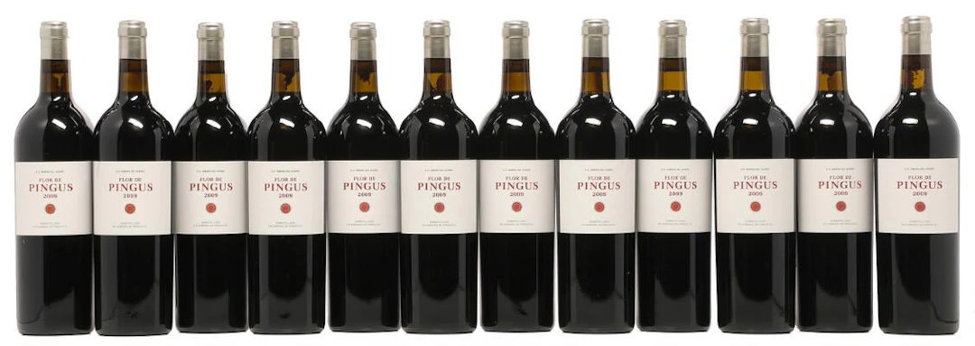 12 bts. Flor De Pingus, Dominio de Pingus, Ribera Del Duero 2009 A