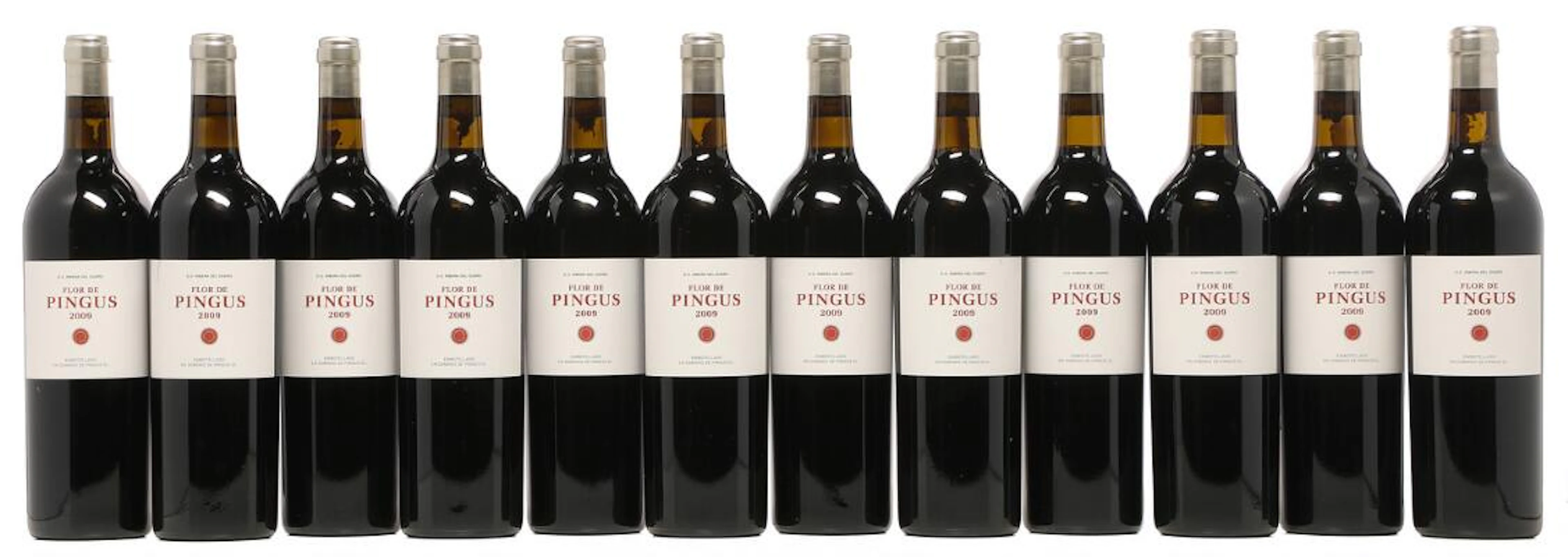 12 bts. Flor De Pingus, Dominio de Pingus, Ribera Del Duero 2009 A