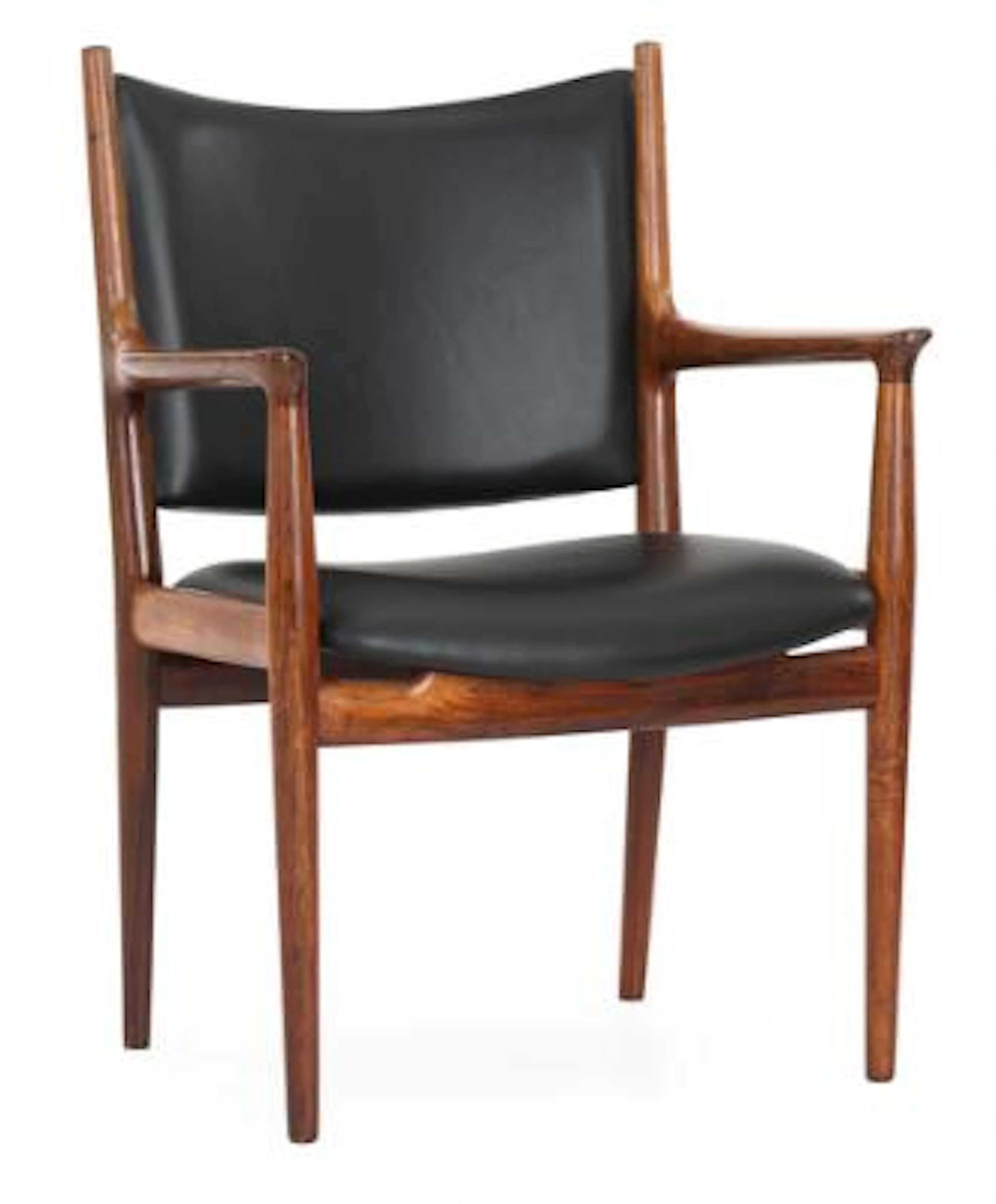 Hans J. Wegner: "JH 513". Brazilian rosewood armchair, seat and back