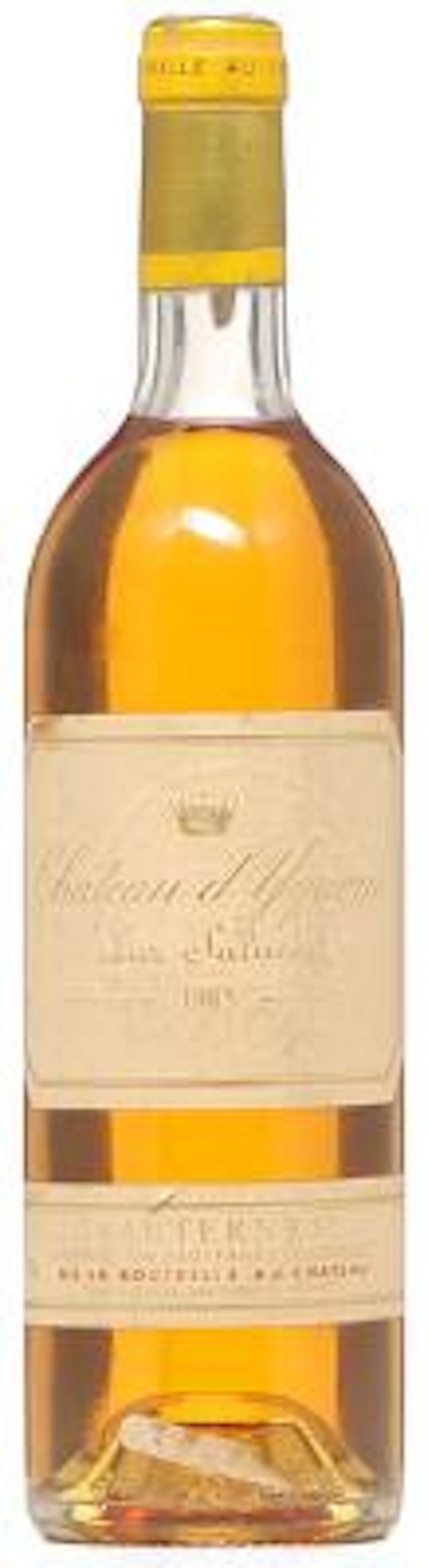 1 bt. Château d'Yquem, Sauternes. 1. Grand Cru Classé 1985 A/B (ts).