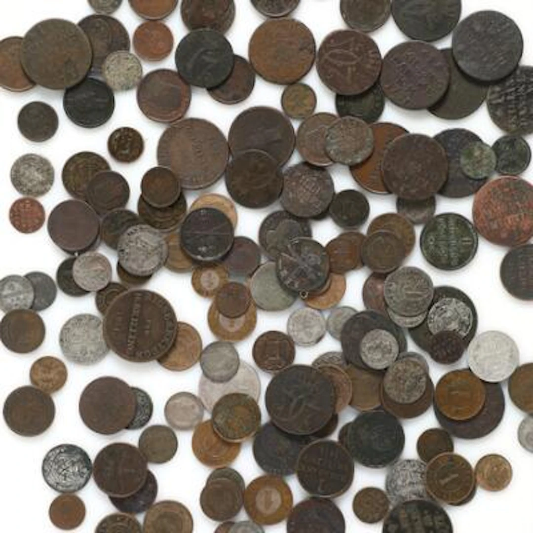 Collection of skillinger from 1677 and onwards, in total 144 pcs in