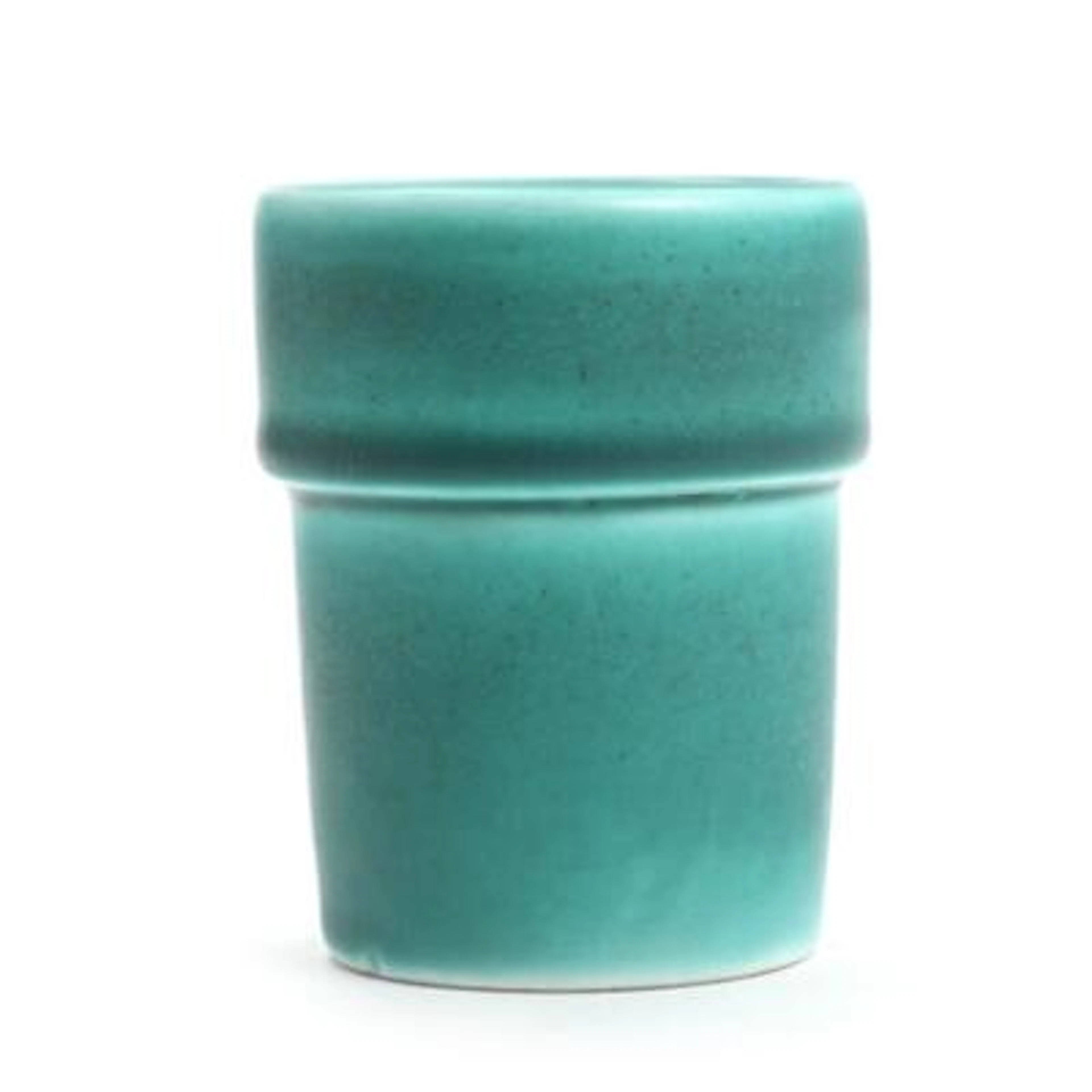 Poul Henningsen: "Cream Bucket". Container of green glazed faience.