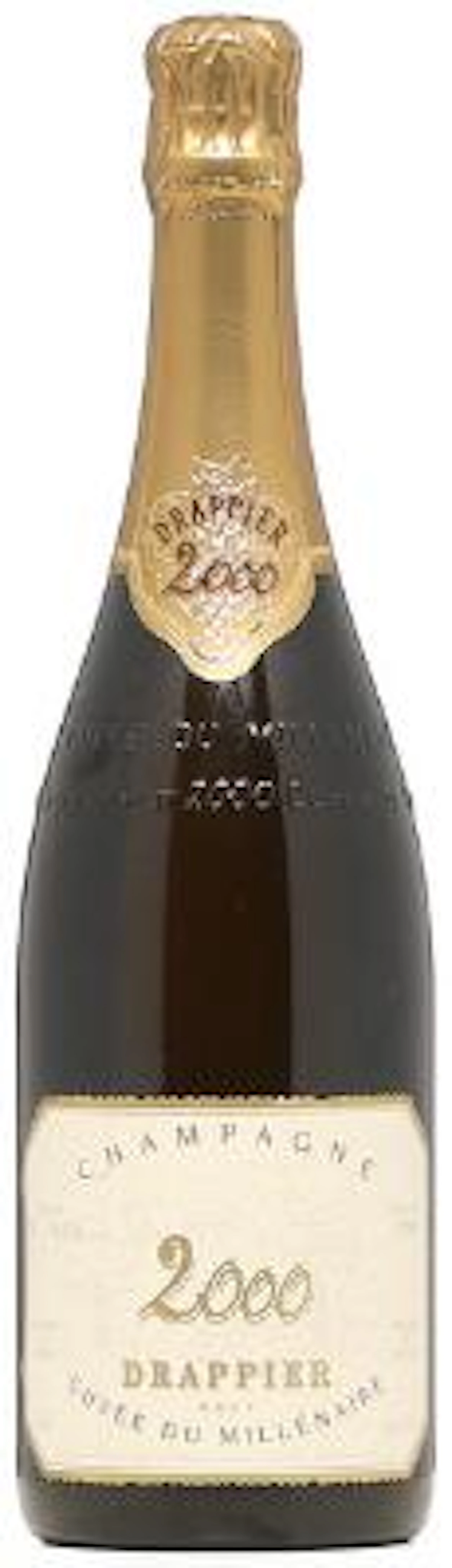 1 bt. Champagne Brut, Cuvée du Millénaire 2000, Drappier 1995 A (hf/in).