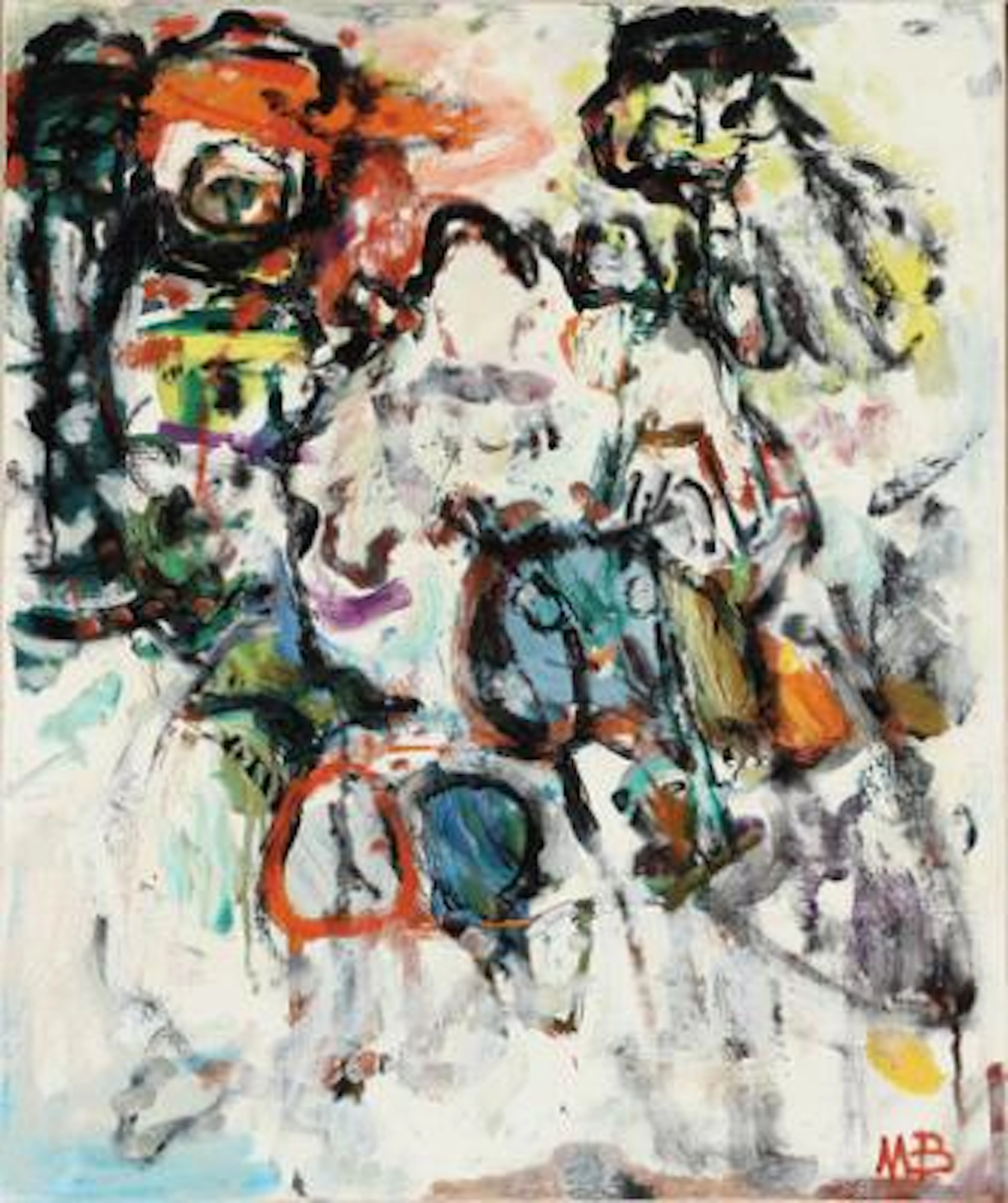 Mogens Balle: Untitled. Signed MB. Oil on canvas. 56 x 46 cm. – Bruun