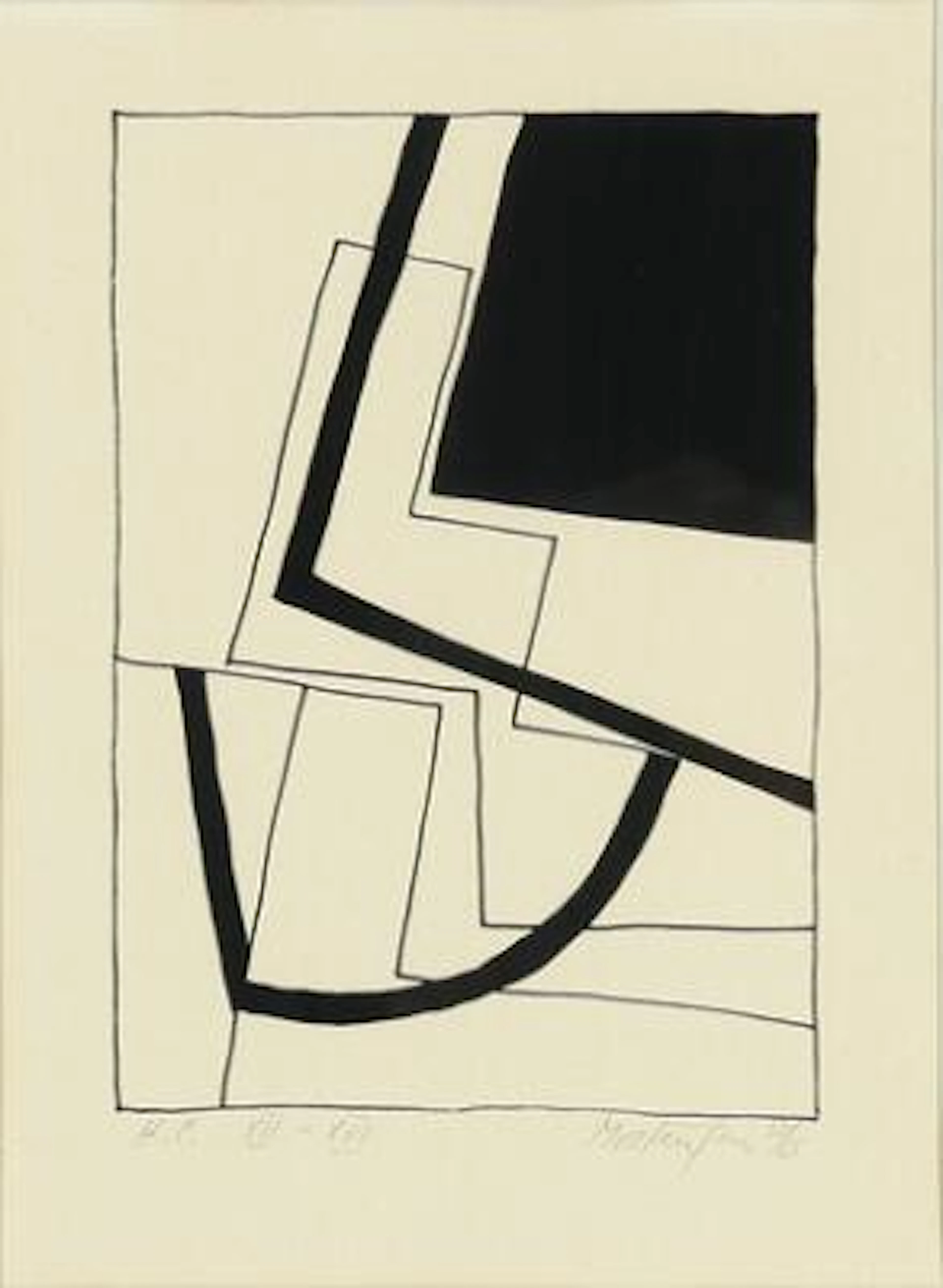 Richard Mortensen: Two compositions. Both signed and numbered. Lithograph.